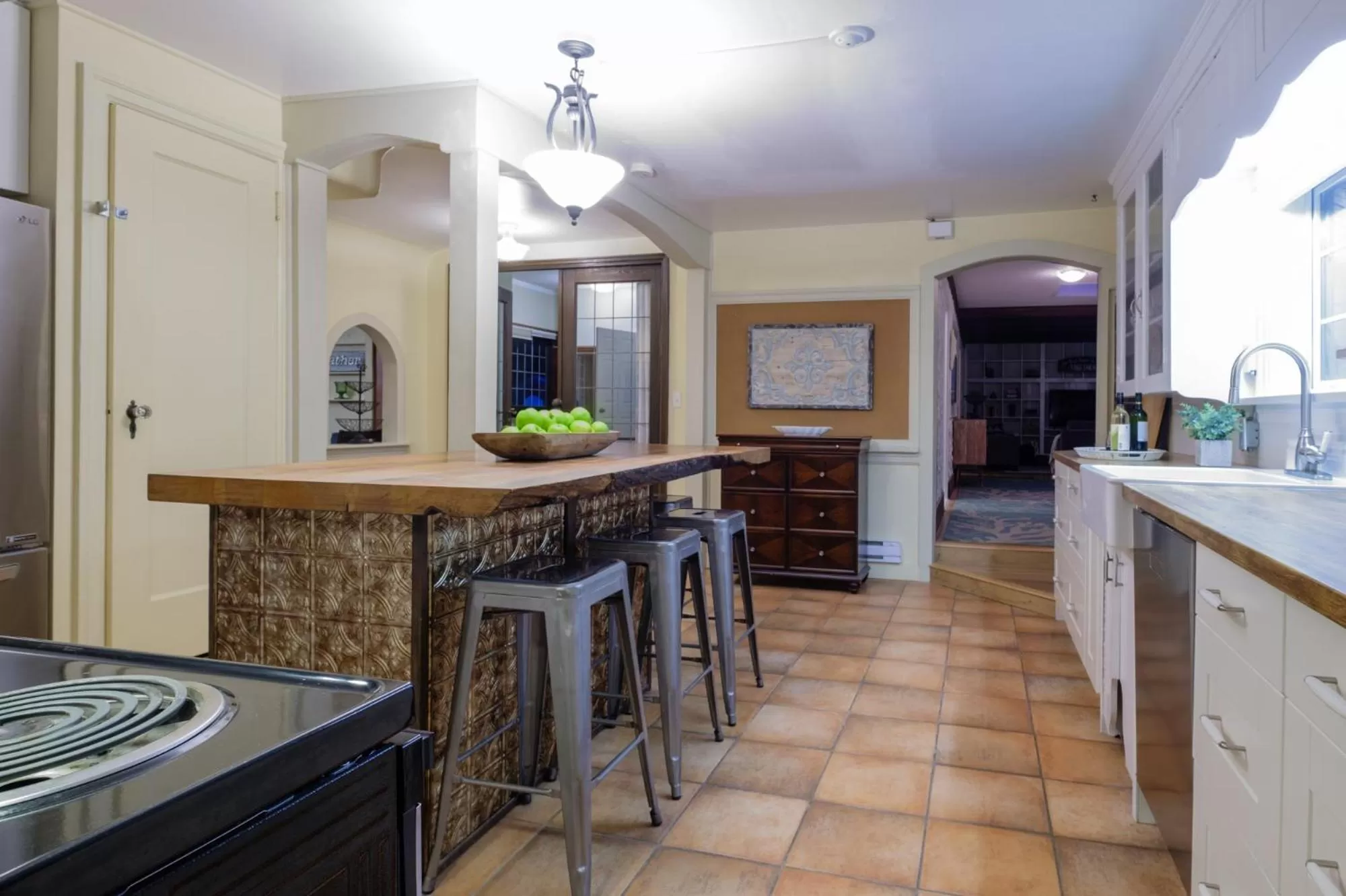 Kitchen or kitchenette in Bramblebank Cottages
