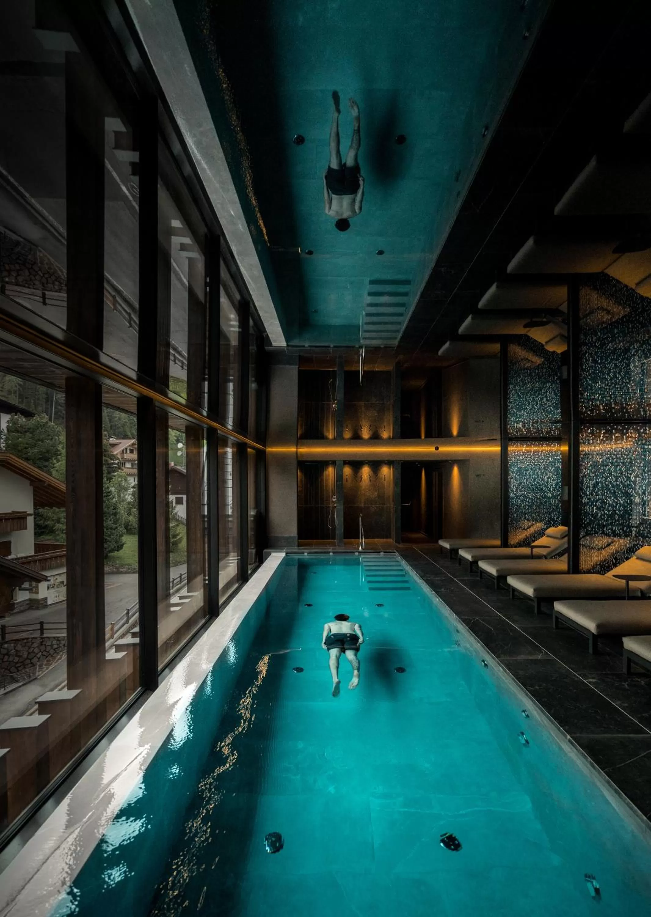 Swimming pool in Linder Cycling Hotel