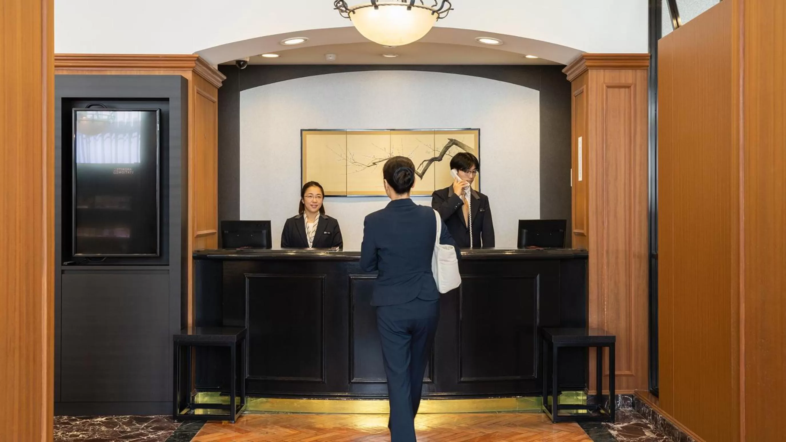 Lobby or reception in JR-East Hotel Mets Mito