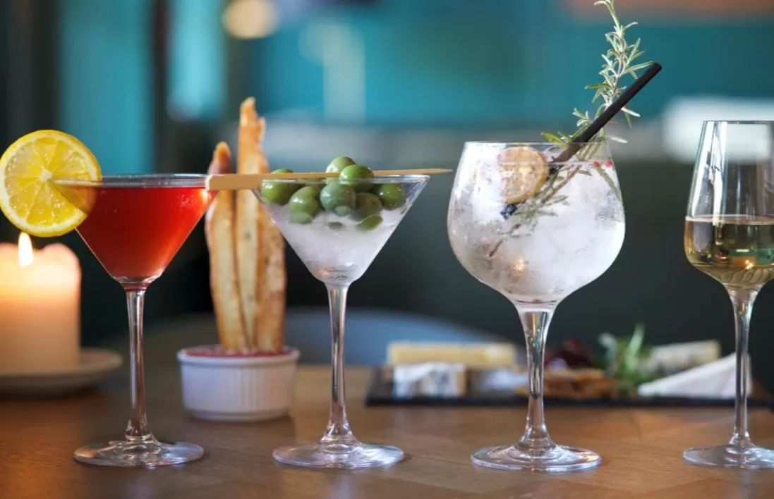 Drinks in The Binsted Inn