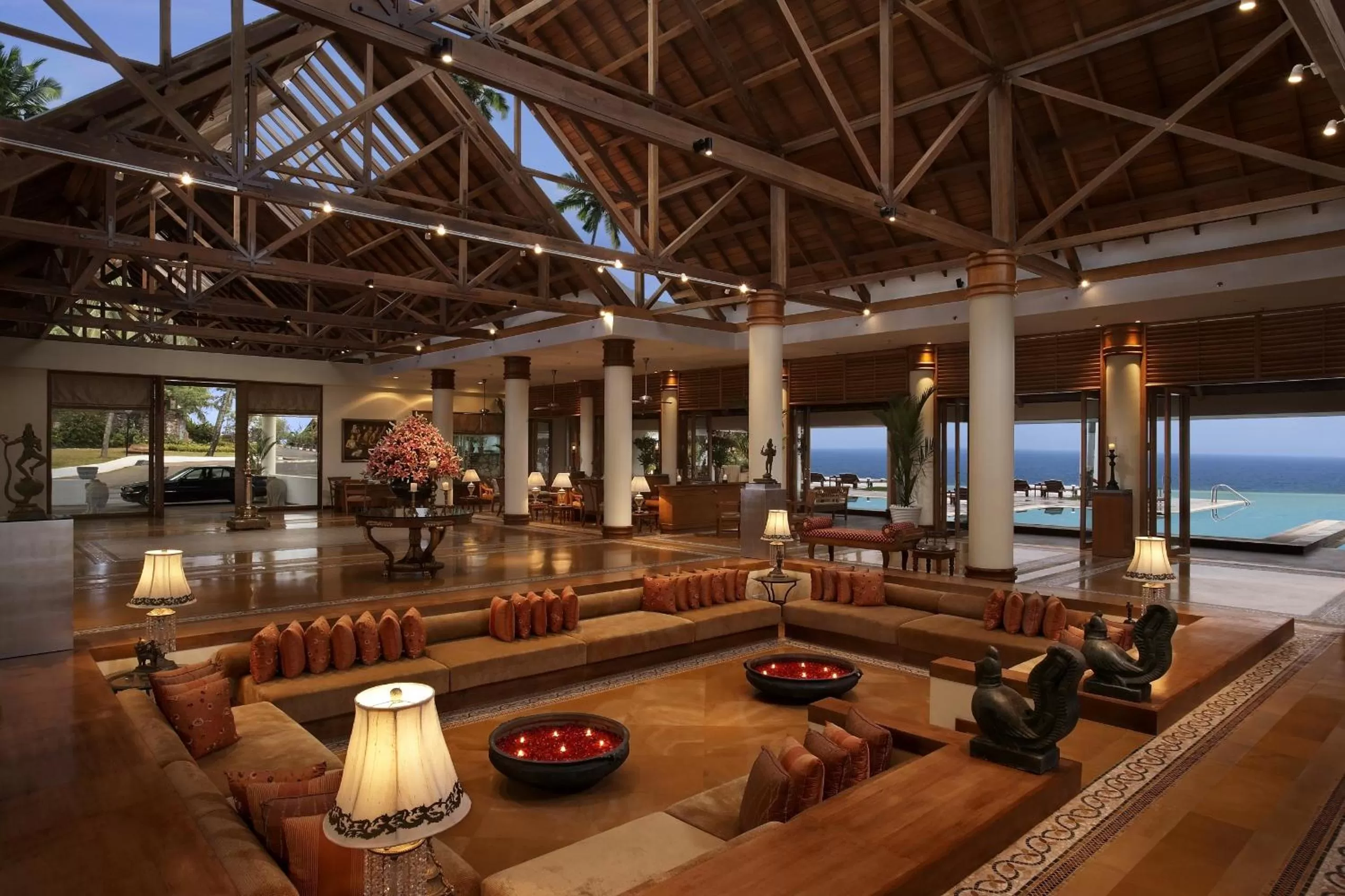 Lobby or reception in The Leela Kovalam, A Raviz Hotel