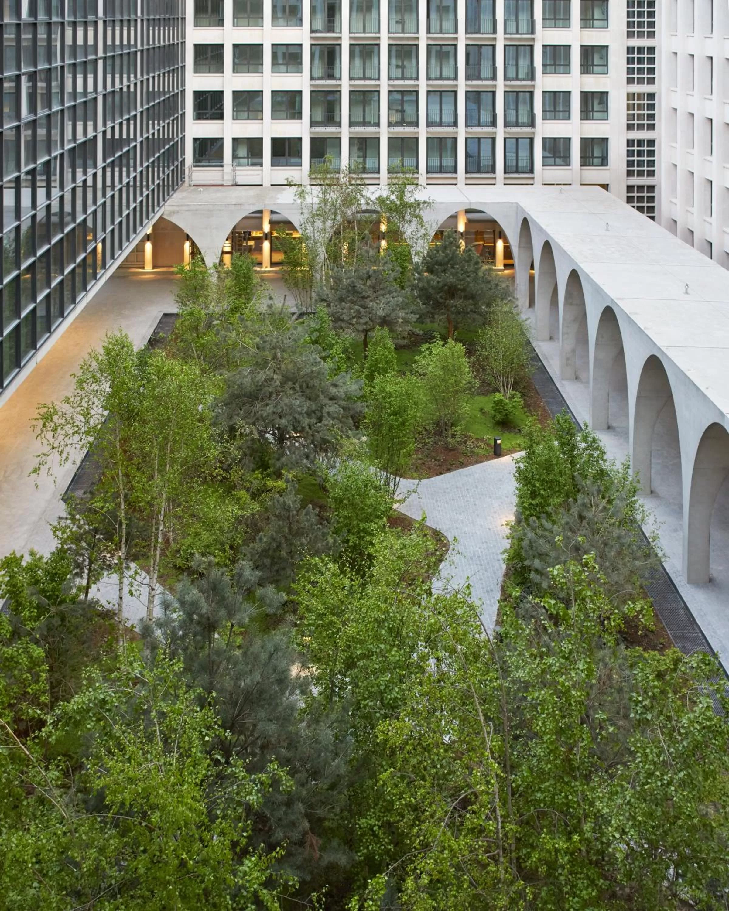 Inner courtyard view in SO/ Paris Hotel