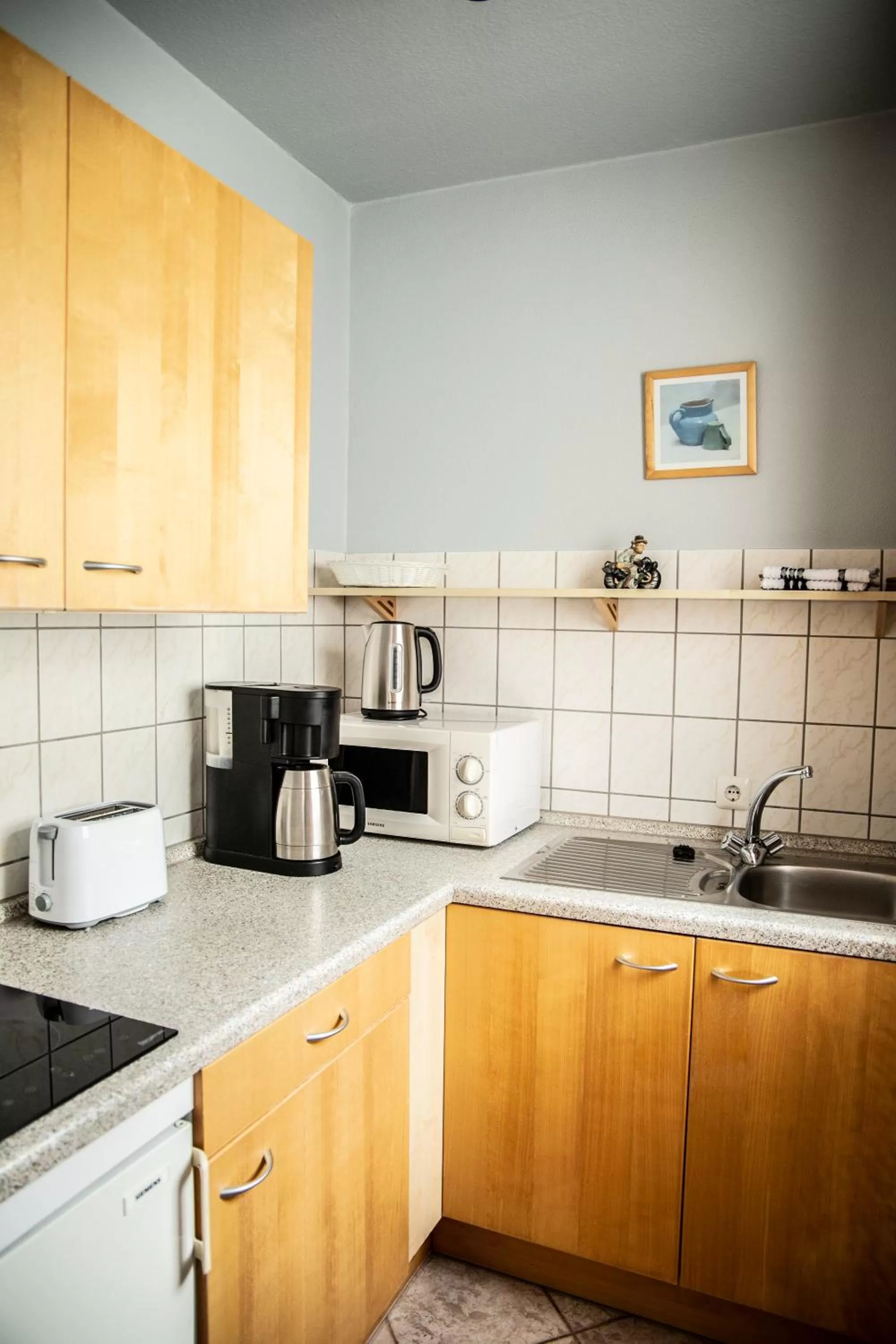 Kitchen or kitchenette in Hotel Tum Stüürmann