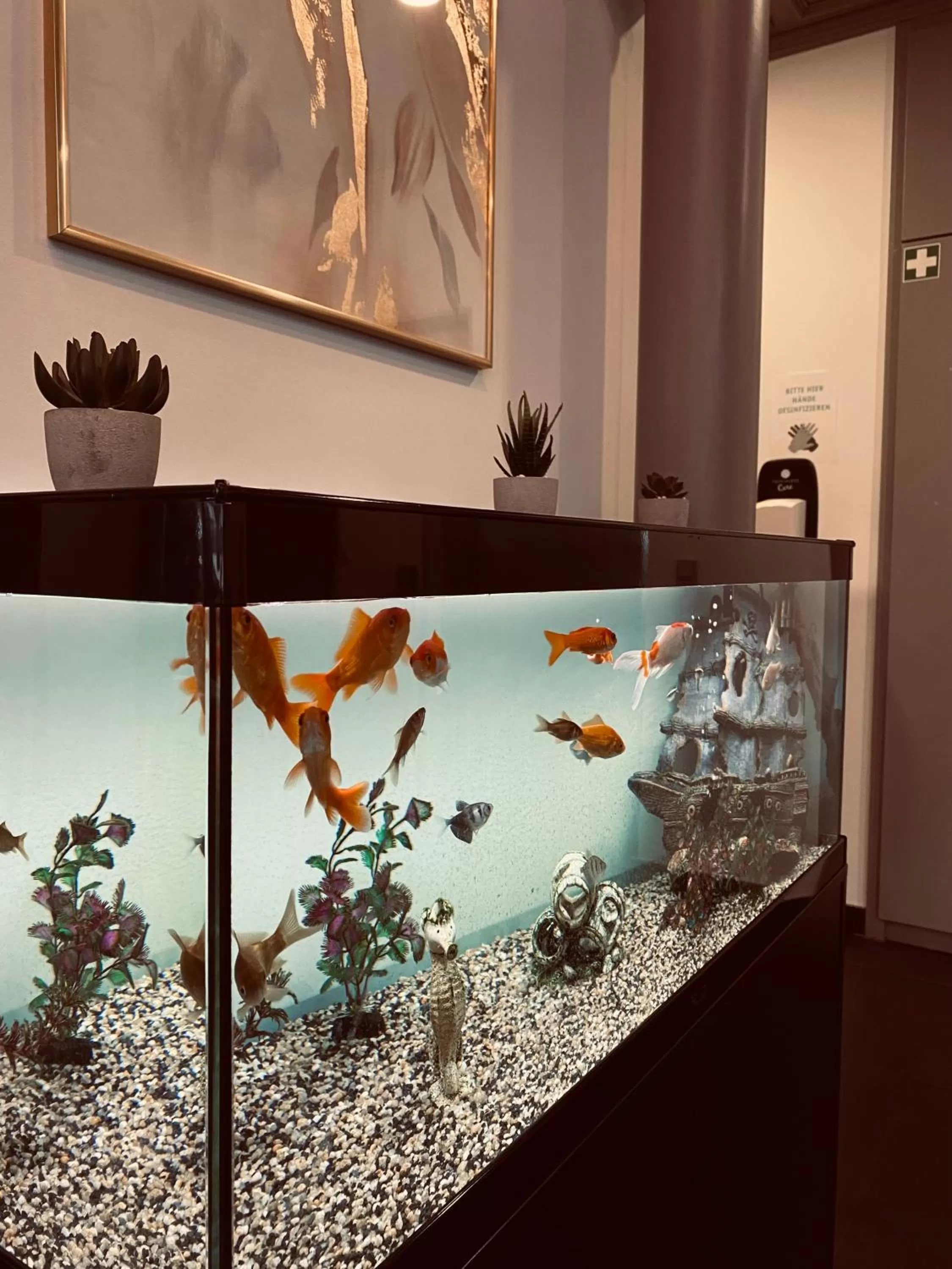 Lobby or reception in E&D Hotel Rodgau