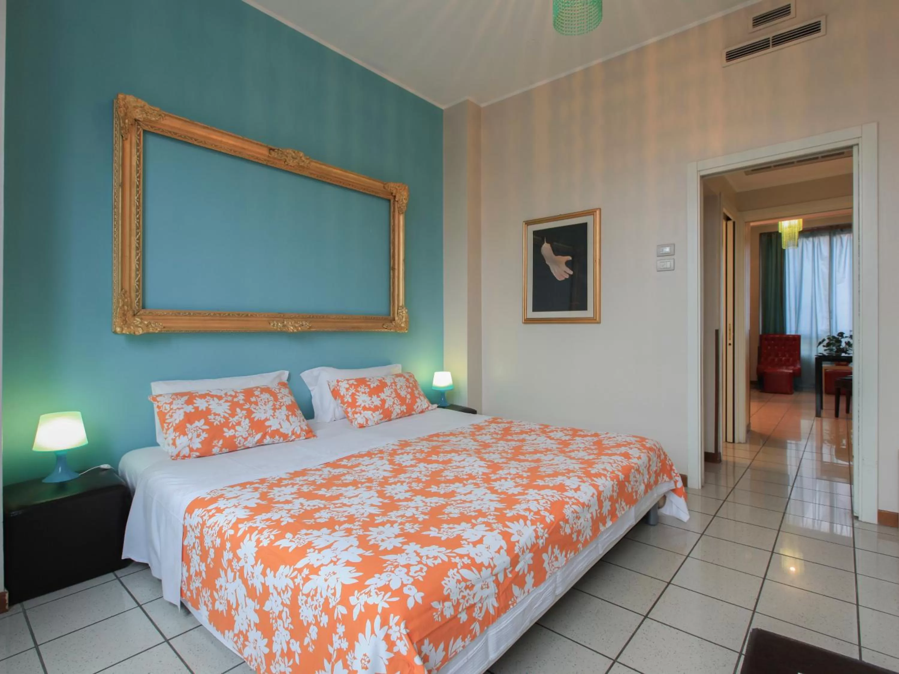 View (from property/room), Bed in Residence House Aramis Milano -with free parking