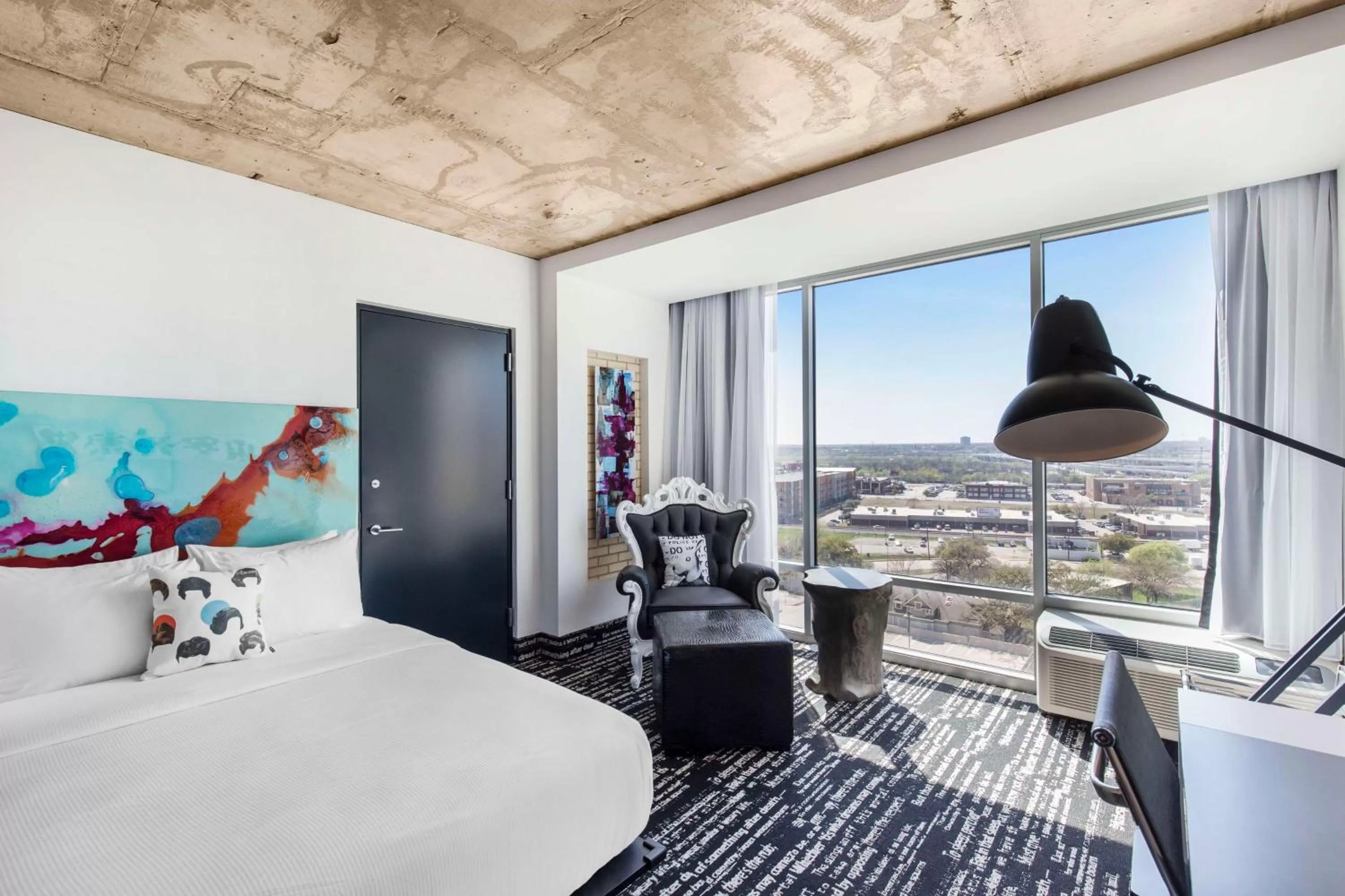 Bedroom, Bed in Lorenzo Hotel Dallas, Tapestry Collection by Hilton