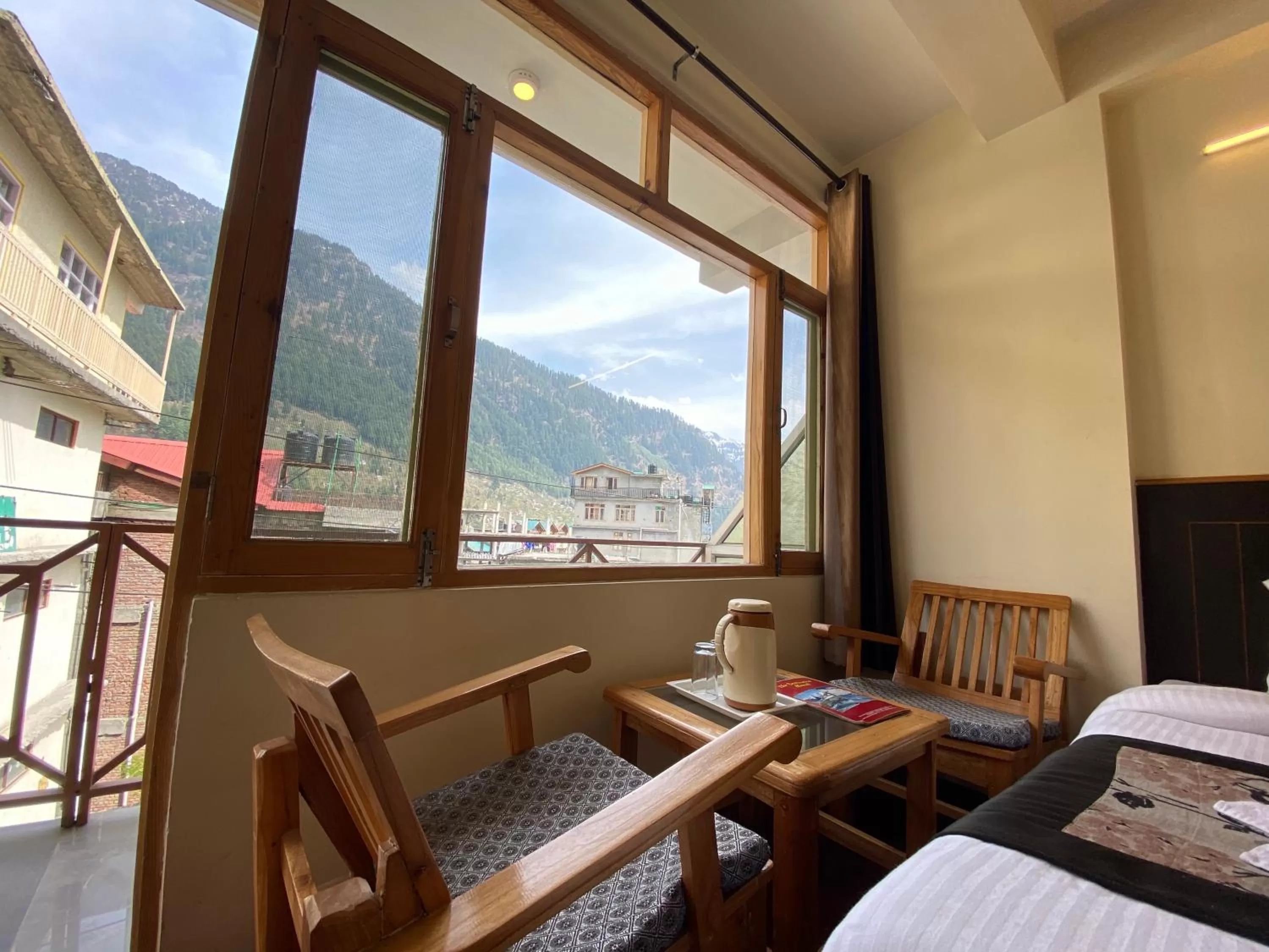 Seating area, Mountain View in The Destination Manali