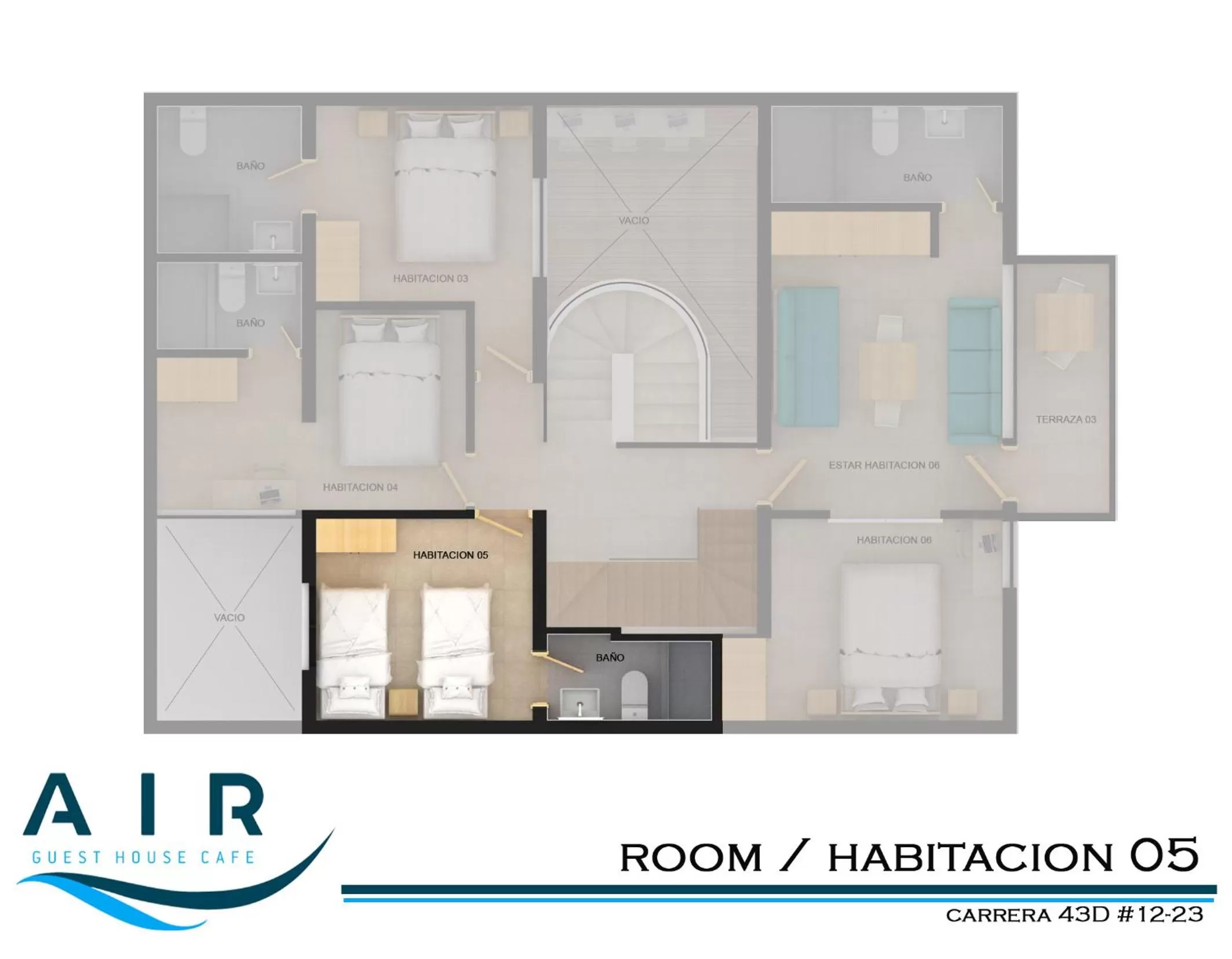 Floor Plan in Air Guest House