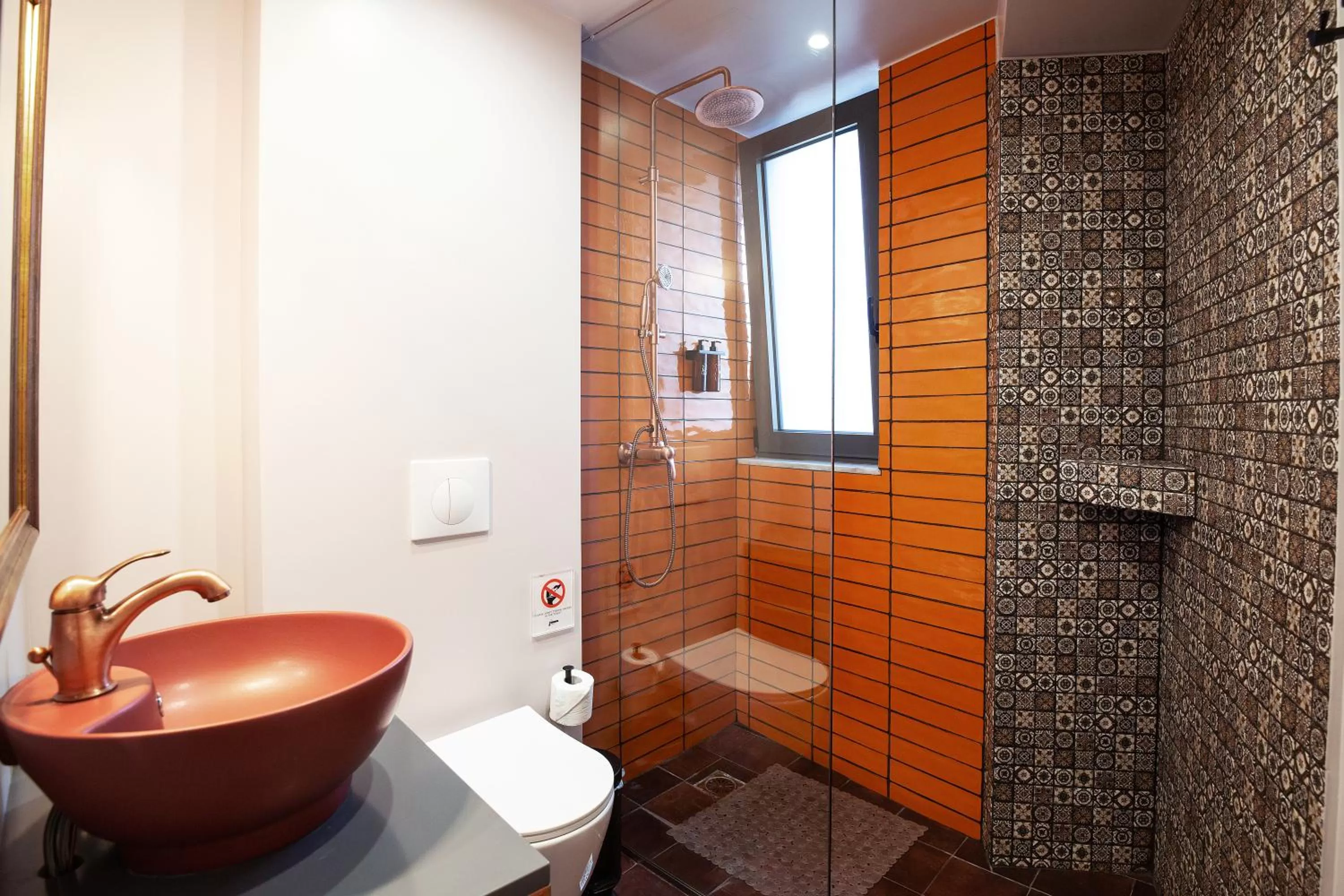 Bathroom in Downtown Athens Lofts - The Acropolis Observatory