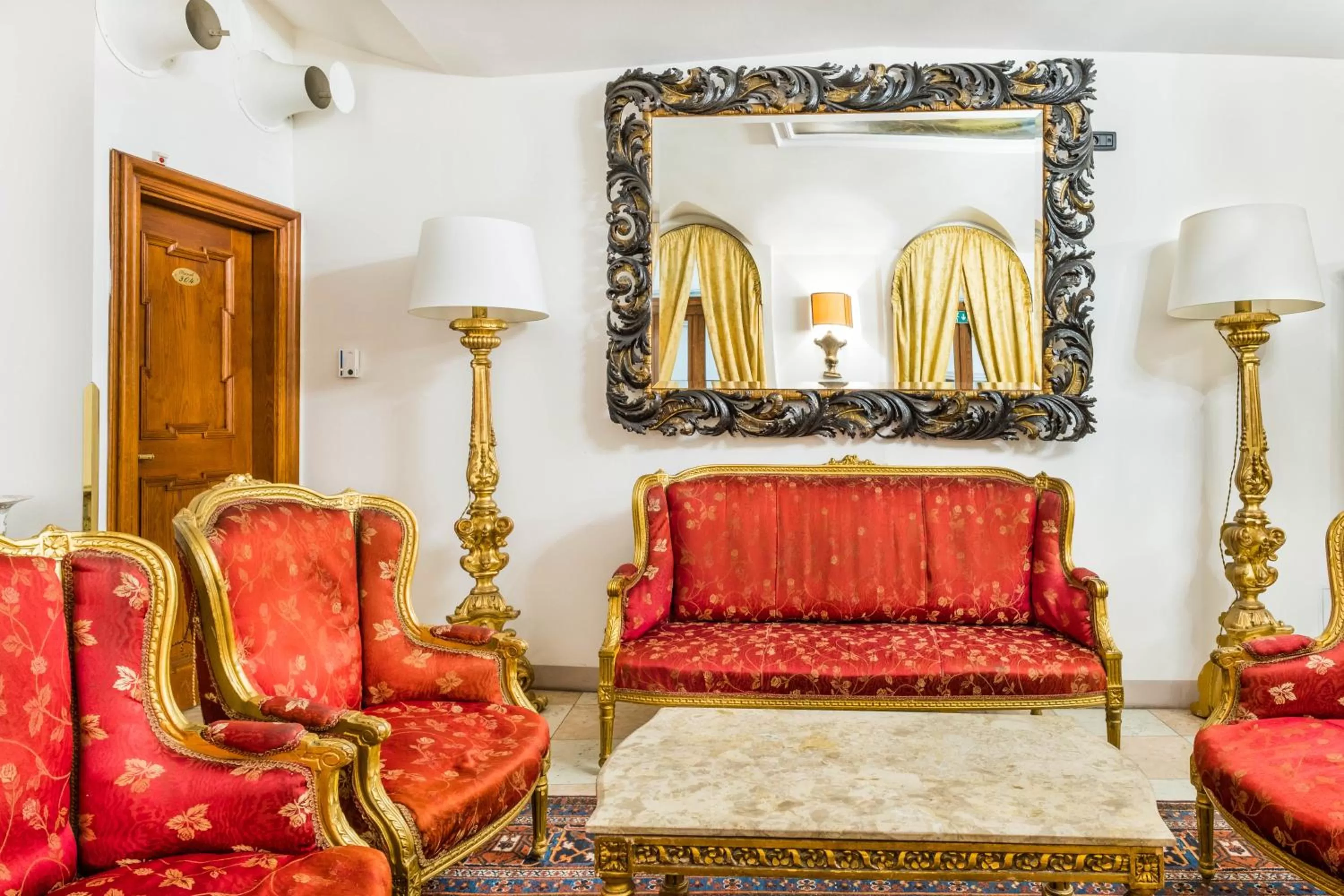 Lobby or reception in Charles Bridge Palace