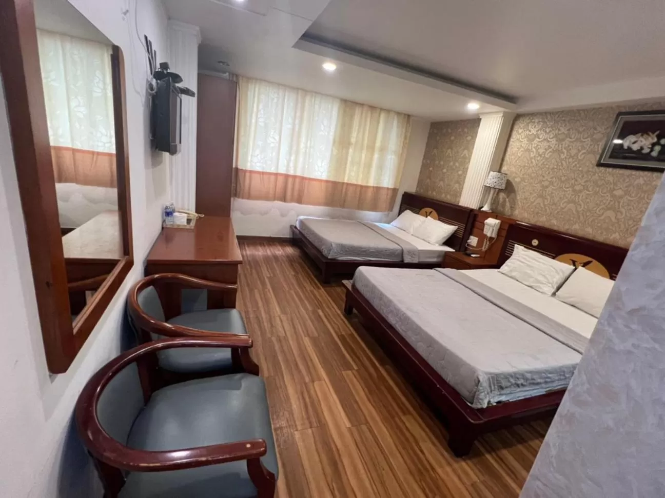Communal lounge/ TV room, Bed in Nouveau Happy Inn - Bến Thành