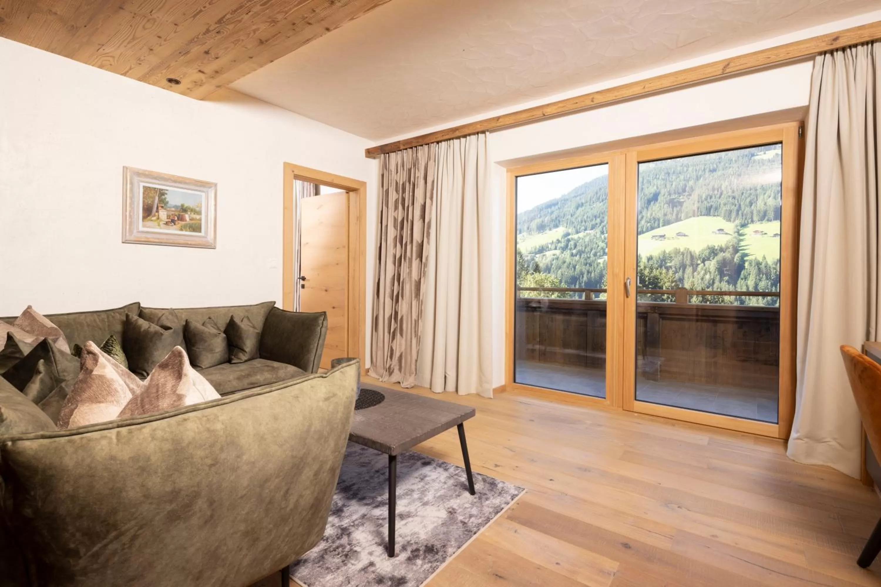 View (from property/room), Seating Area in Natur & Spa Resort "Der Alpbacherhof" Superior