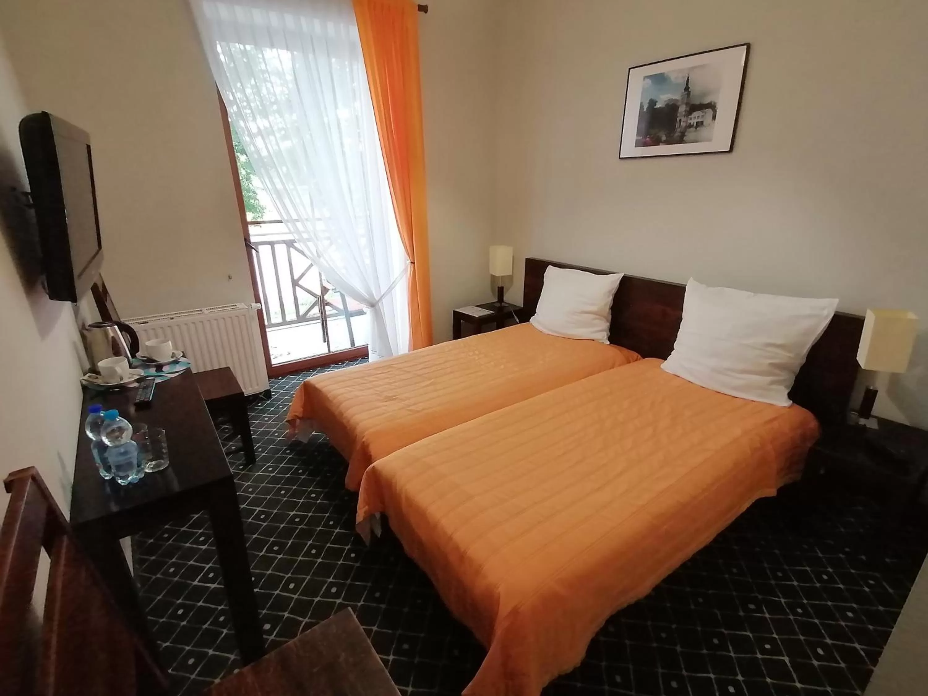 Balcony/Terrace, Bed in Dom Pracy Twórczej