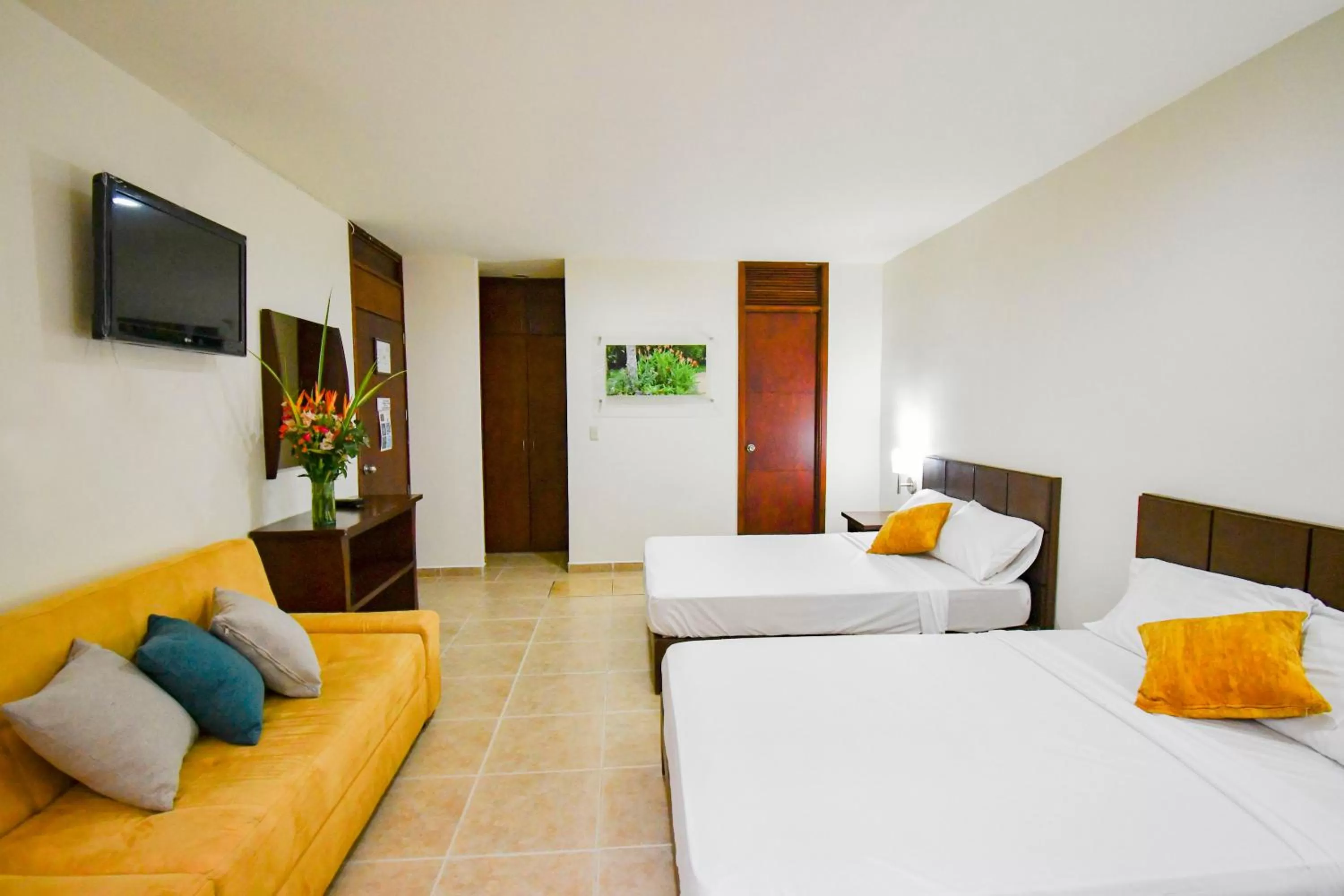 Bed in Hotel Mónaco Armenia