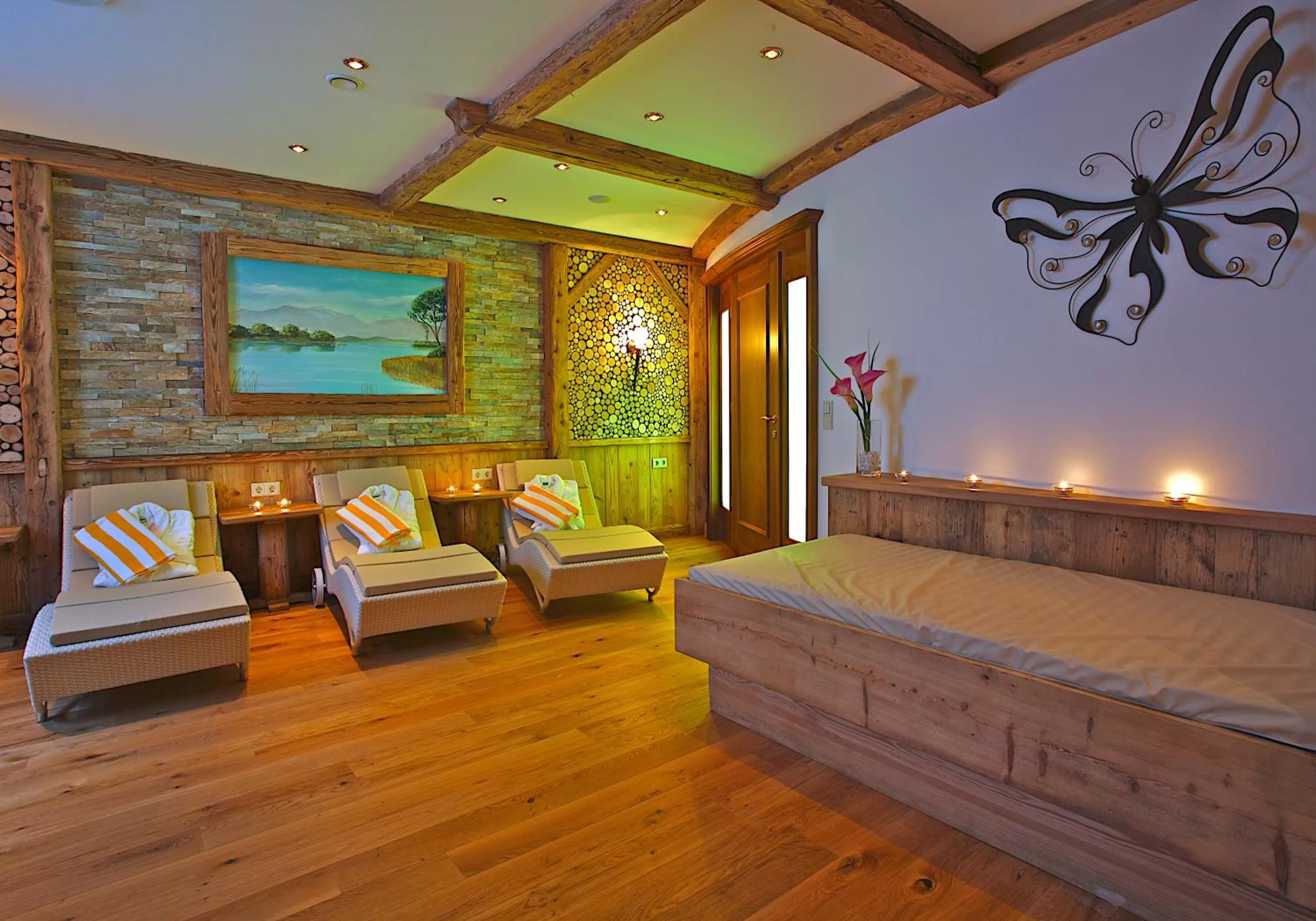 Sauna in Hotel am Schloßberg