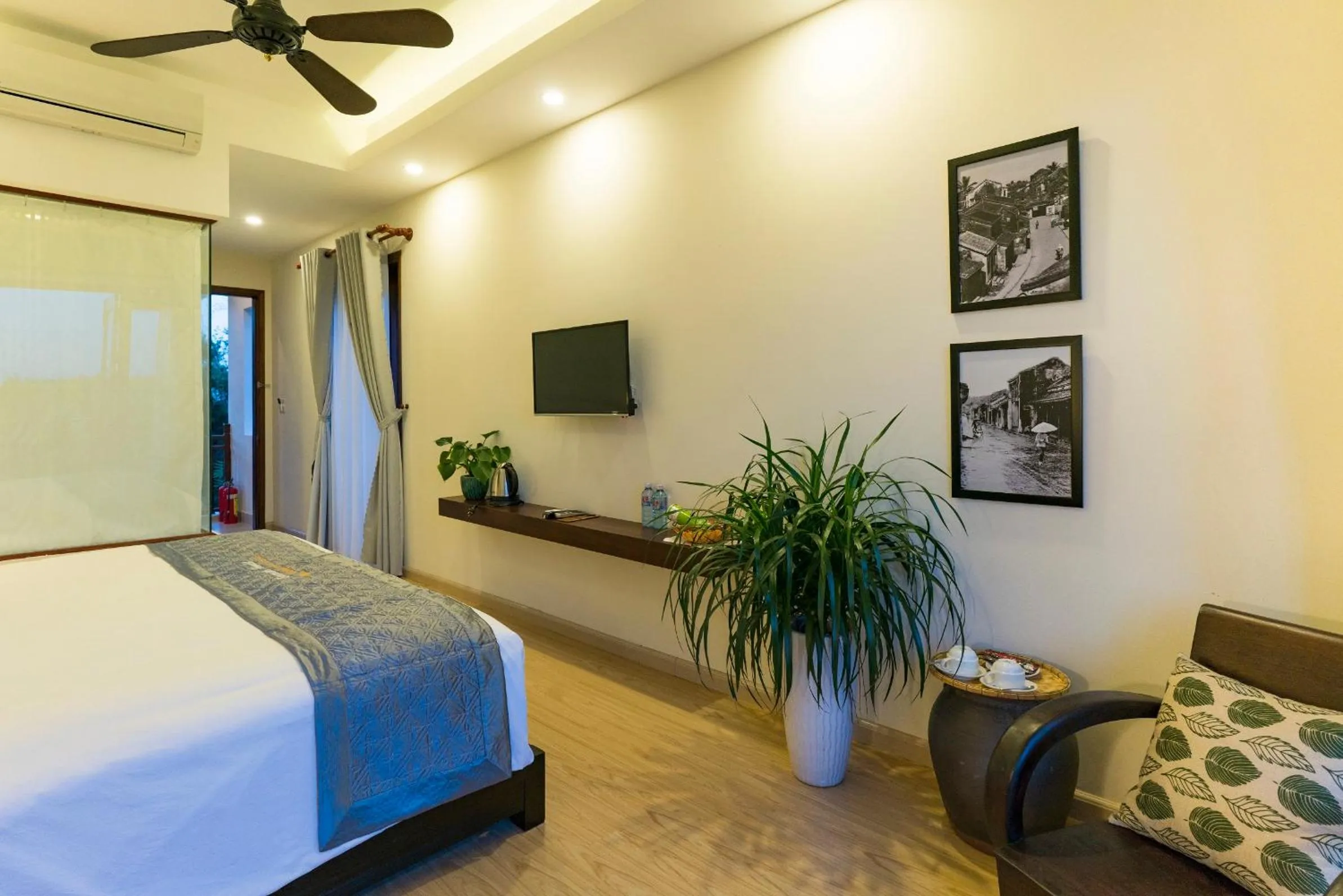 Coffee/tea facilities, Bed in Riverside Hamlet Homestay & Villa