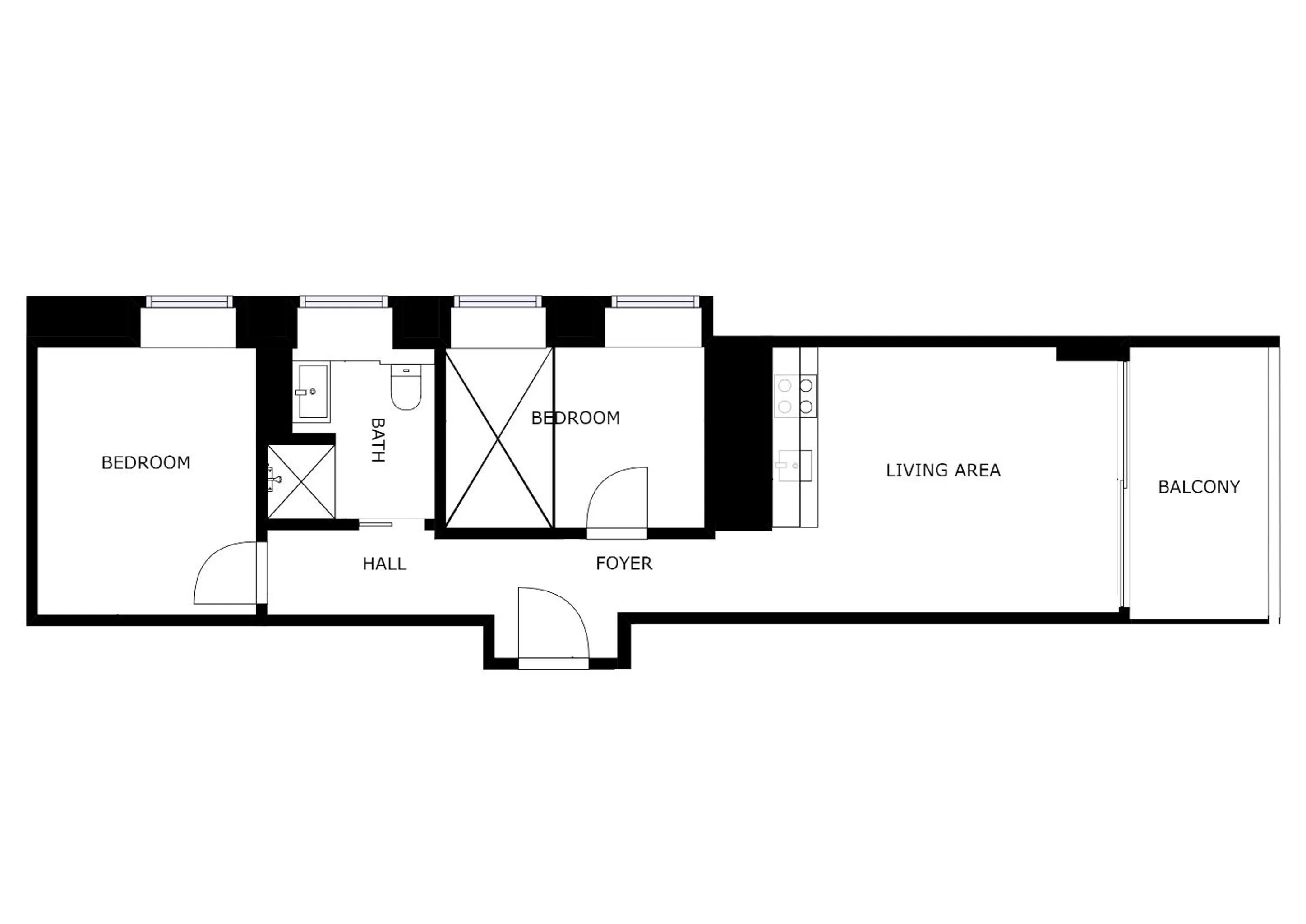 Floor plan in Living Suites