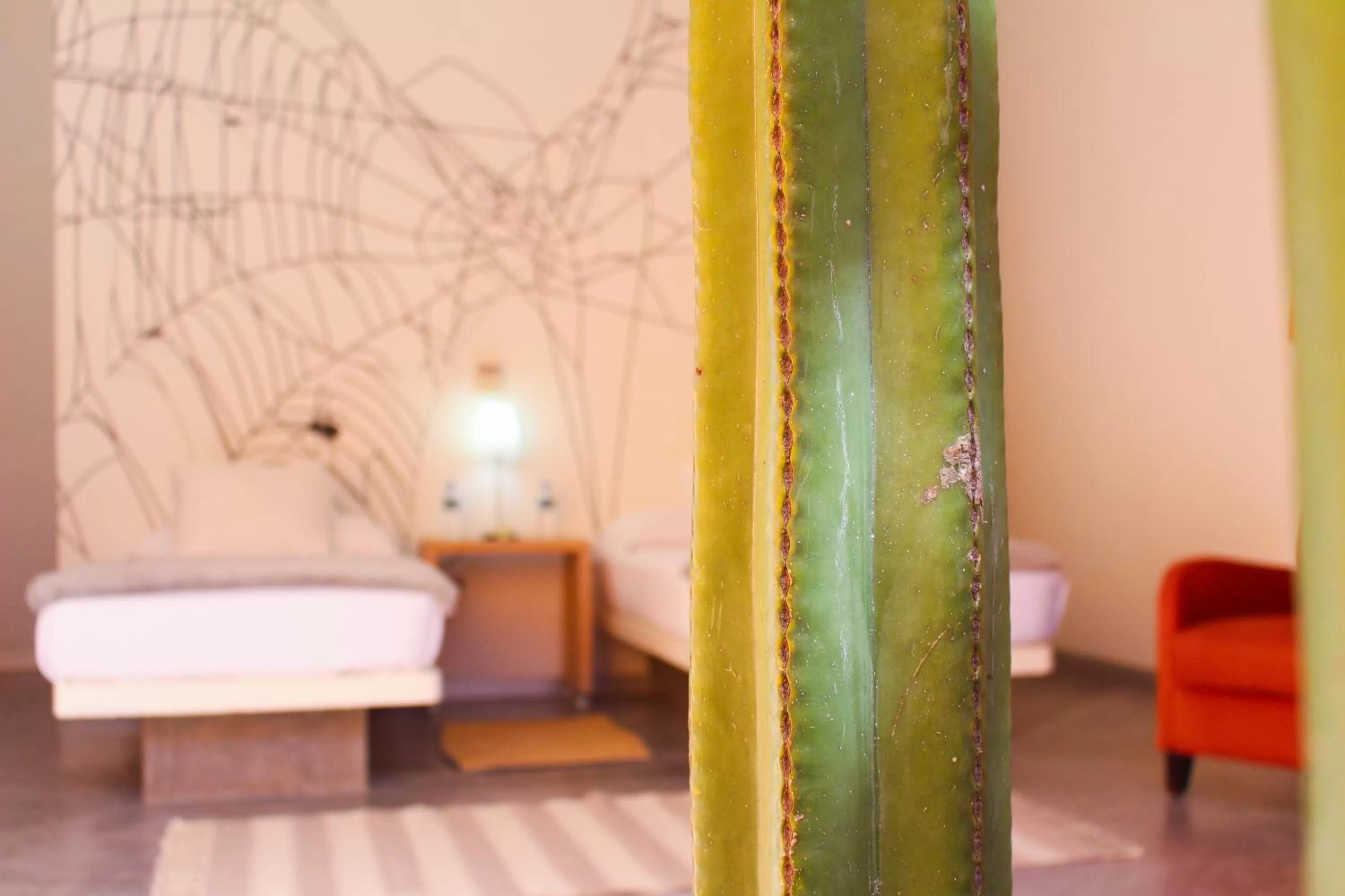 Bed in Hotel Cosijo - San Jeronimo Tlacochahuaya