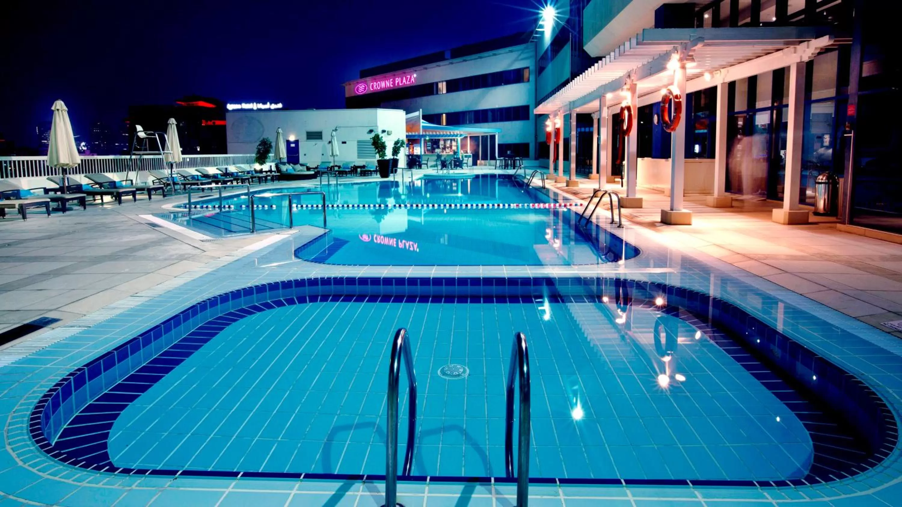 Swimming pool in Crowne Plaza Dubai Deira by IHG
