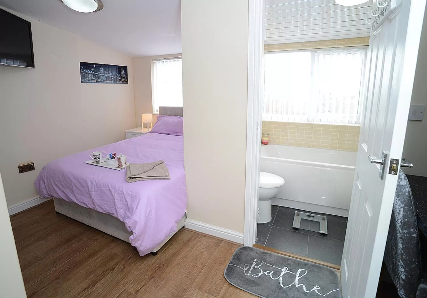 Bed in The Winter Garden Suites