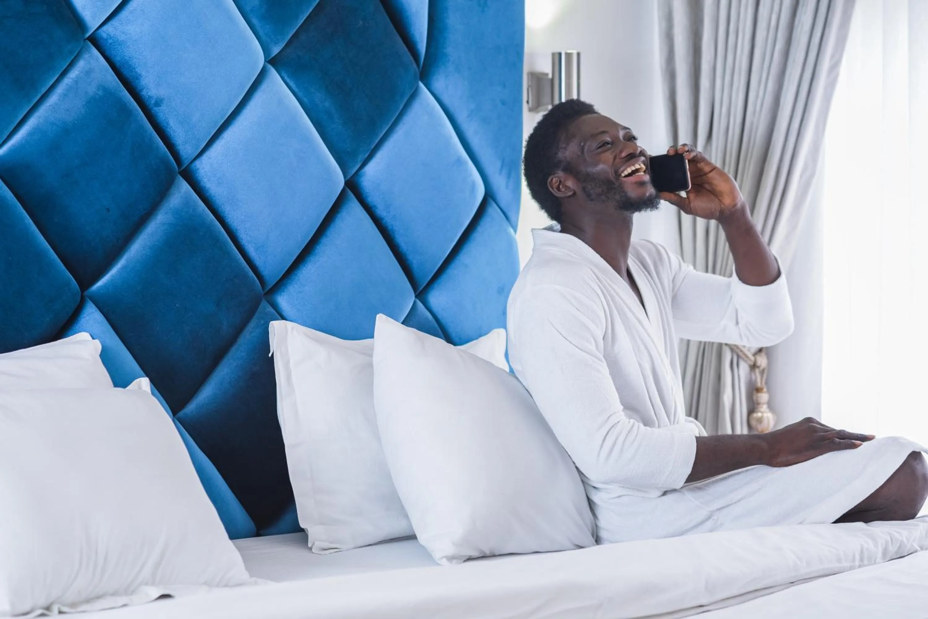 Bedroom, Bed in The Grosvenor Suites Gwarinpa Abuja