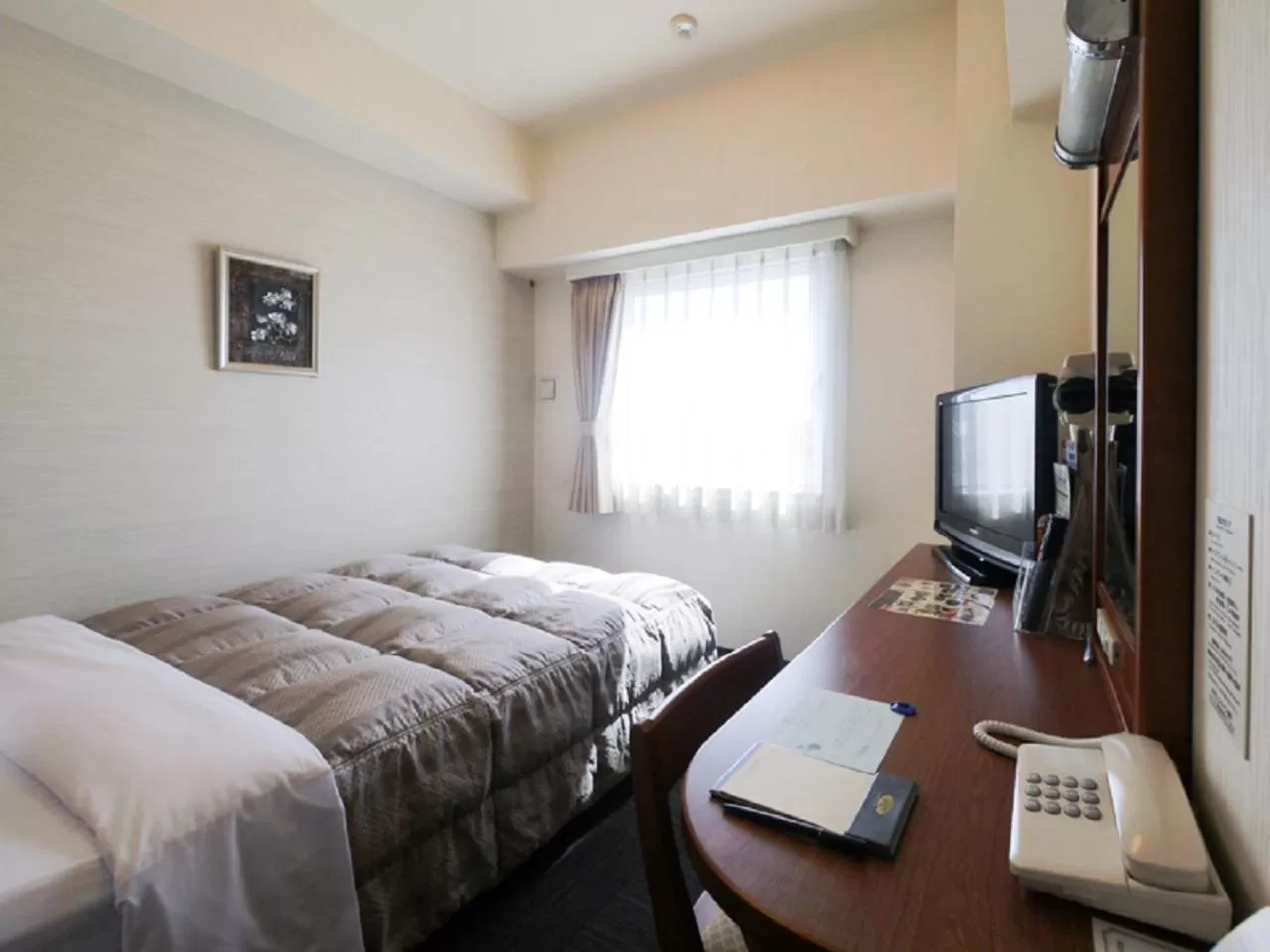 Corner Double Room with Small Double Bed - single occupancy - Non-Smoking in Hotel Route-Inn Fujieda-Eki Kita