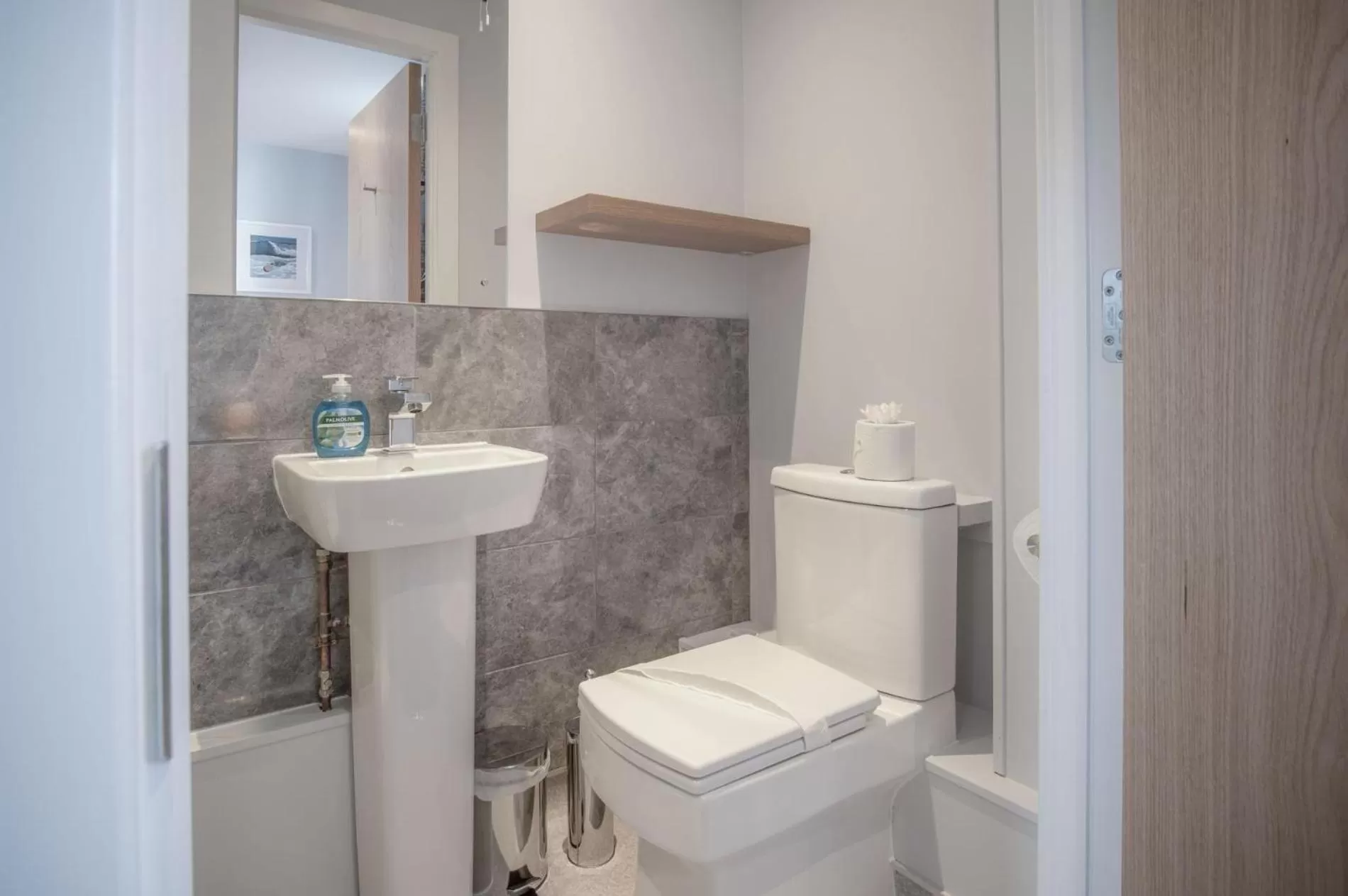 Floor plan, Bathroom in Ocean Cabins No 1 At The Square - Saundersfoot