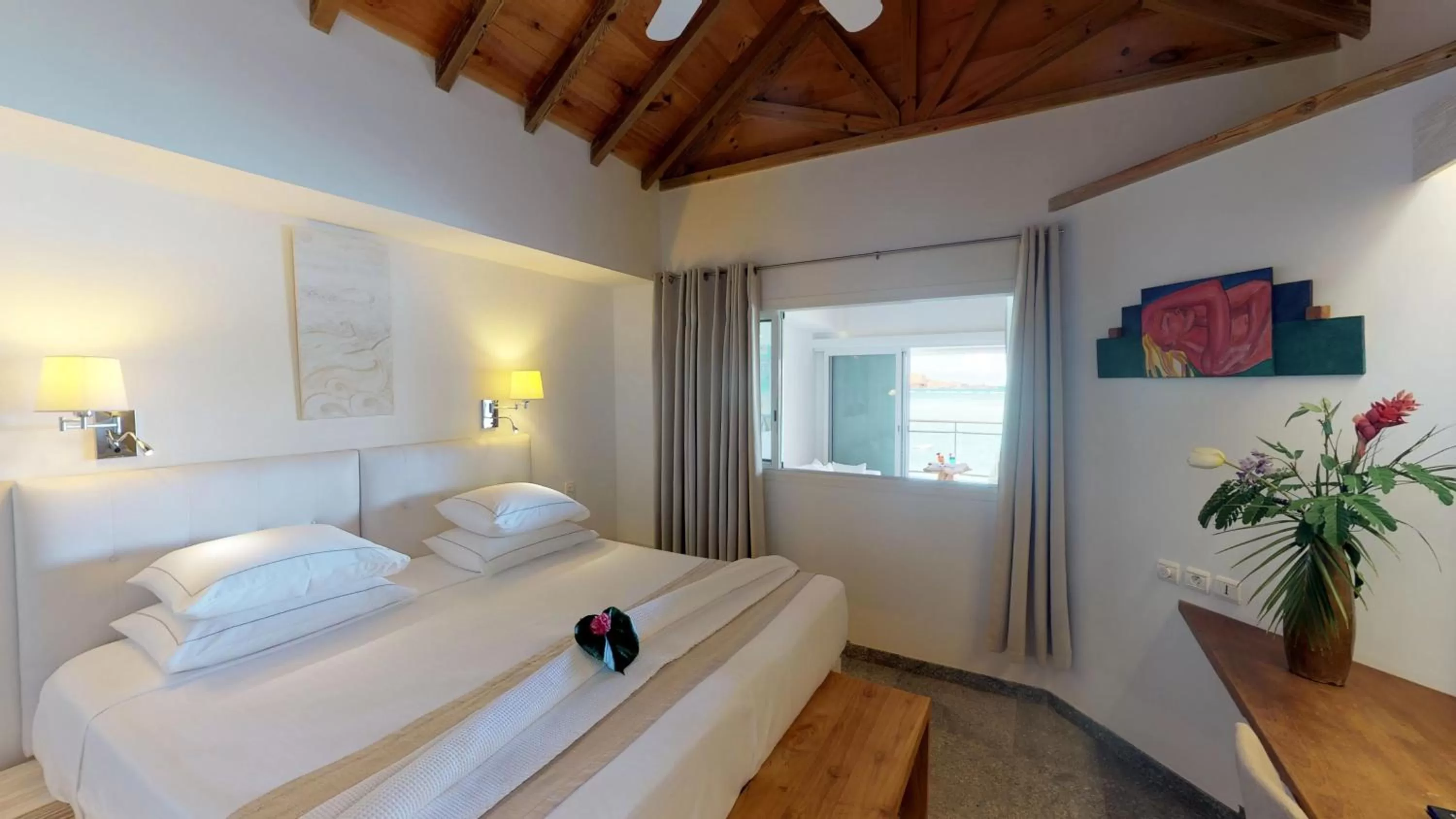 Bed in Hotel Les Ondines Sur La Plage