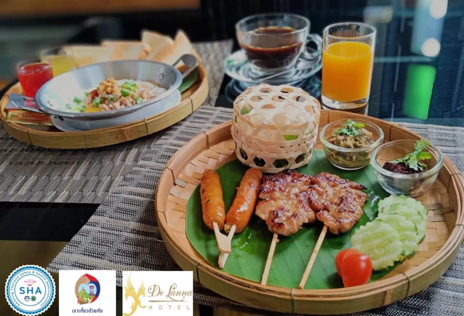 Food and drinks in De Lanna Hotel