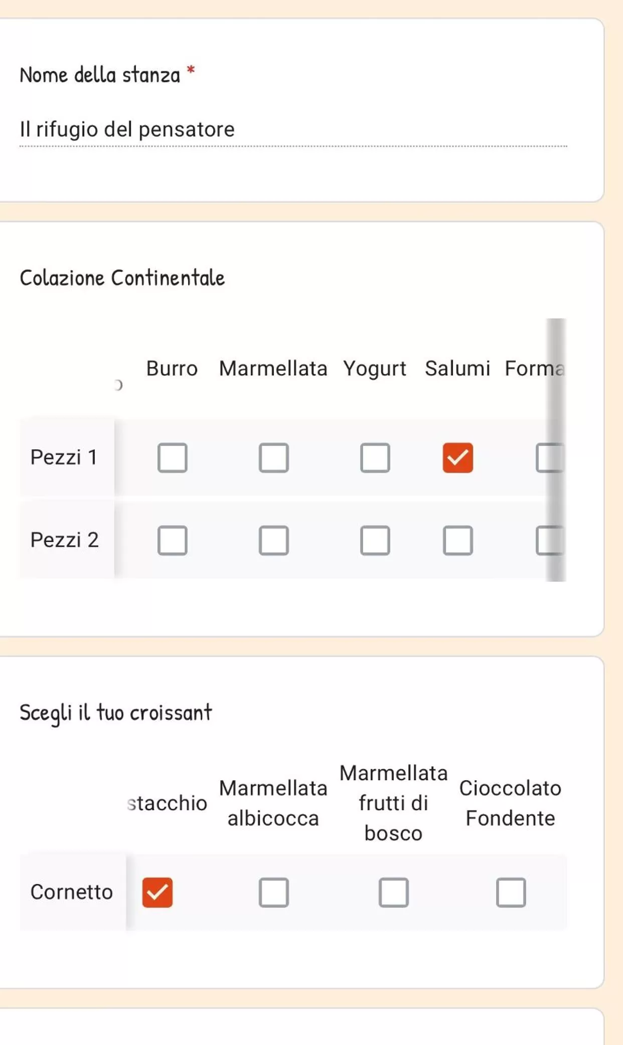Breakfast, Floor Plan in Kofler GuestHouse