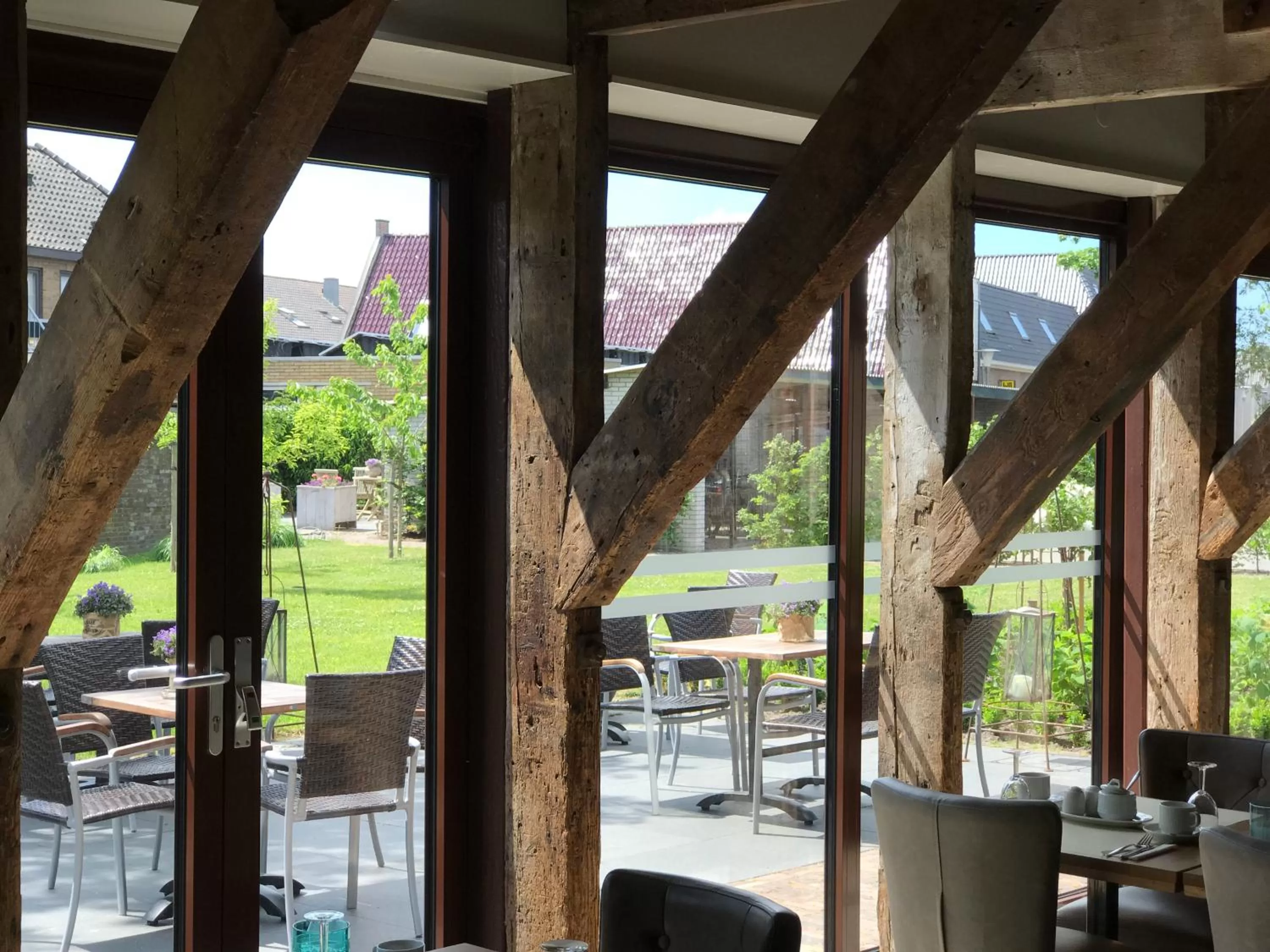 Garden view in Hotel Lemmer