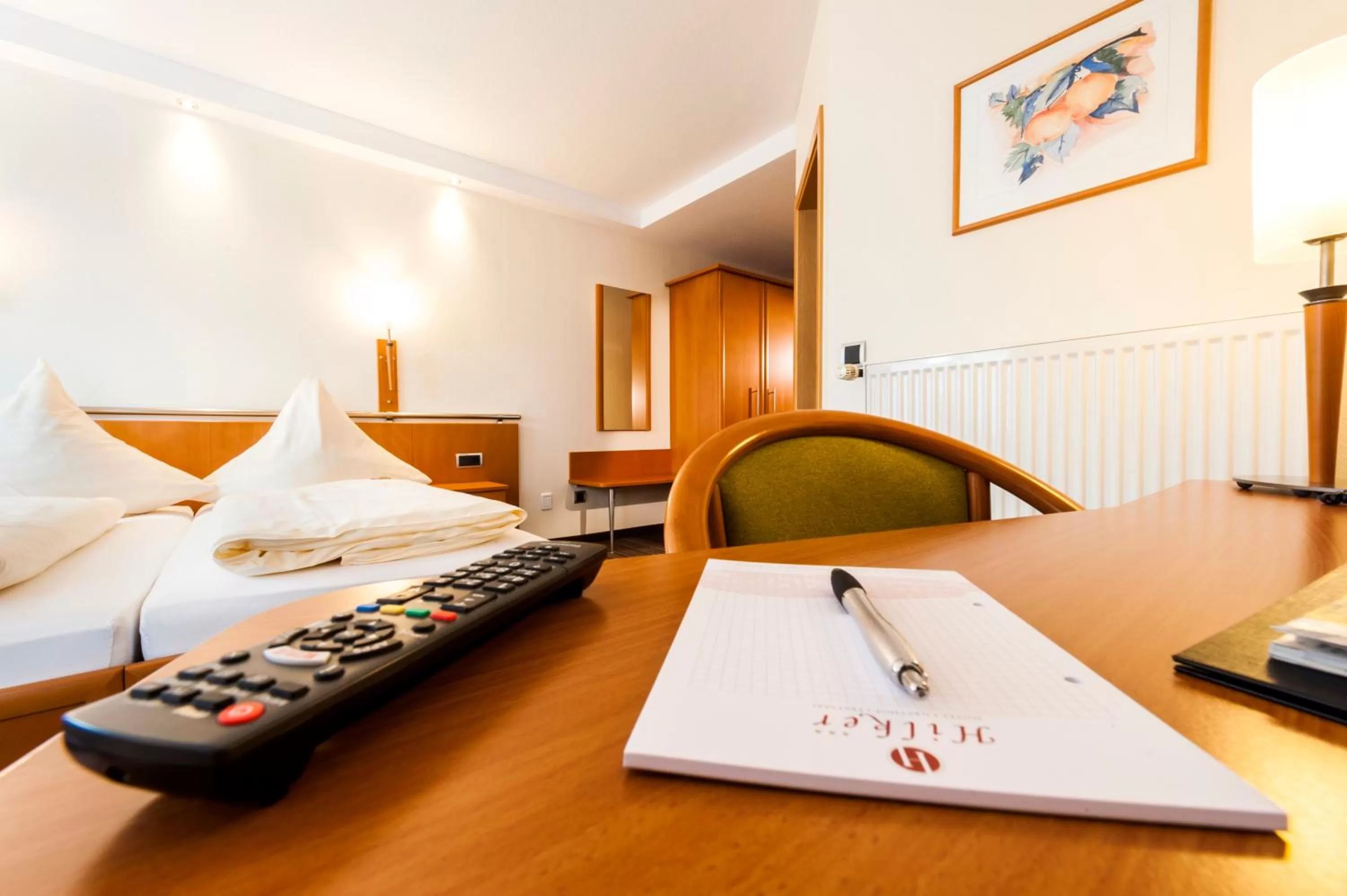 Decorative detail, Bed in Hotel Hilker