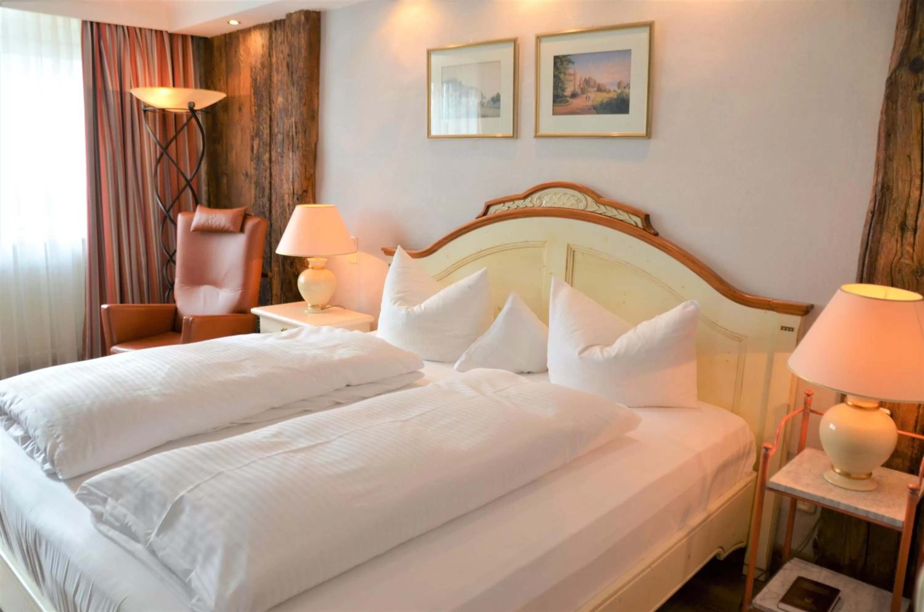 Bed in Ringhotel Alpenhof - Patchworkhotel