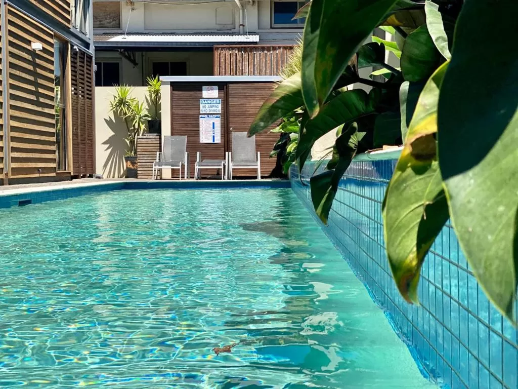 Swimming pool in Byron Butter Factory Apartments