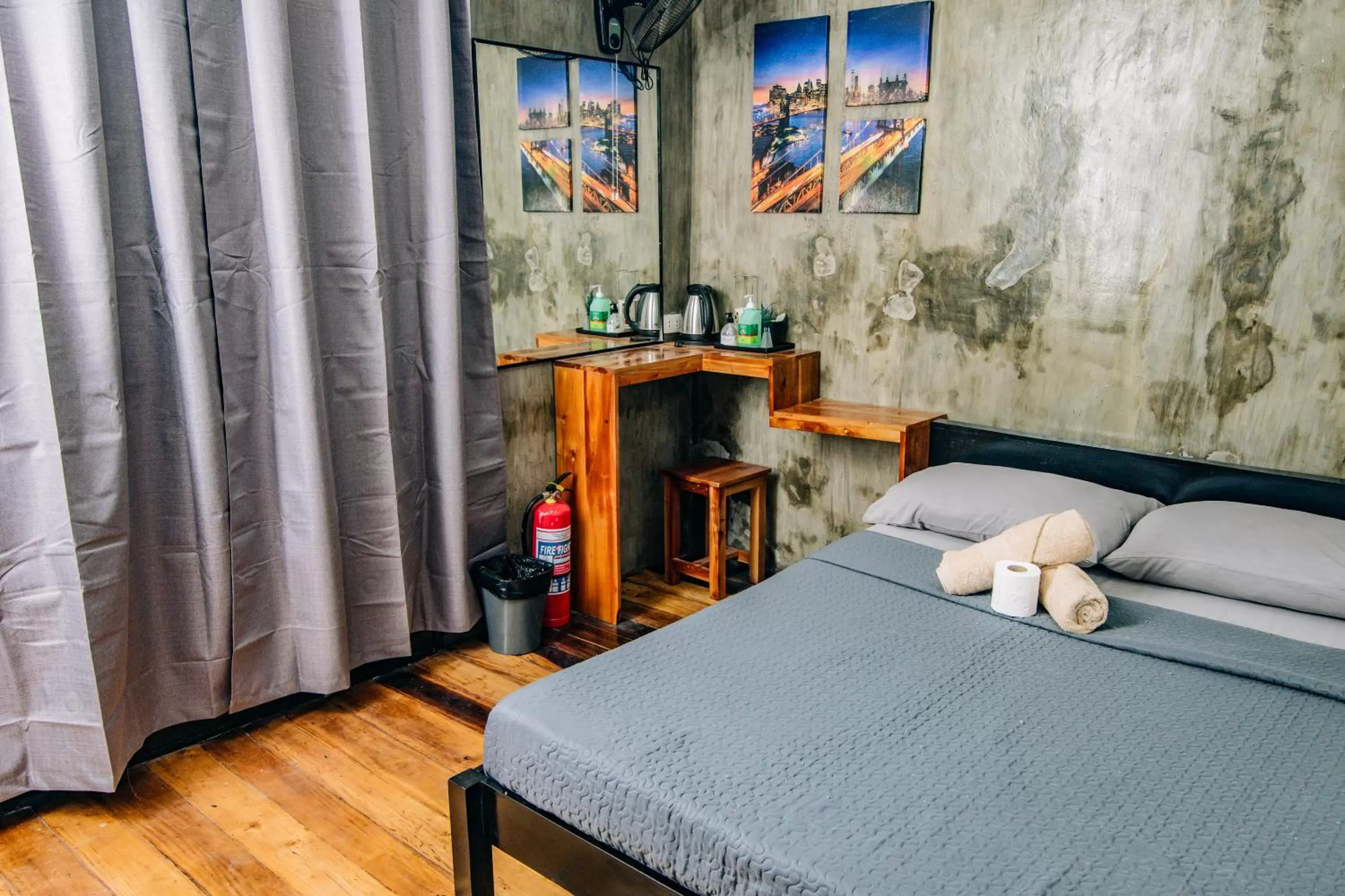 Bed in OKEANOS HOTEL