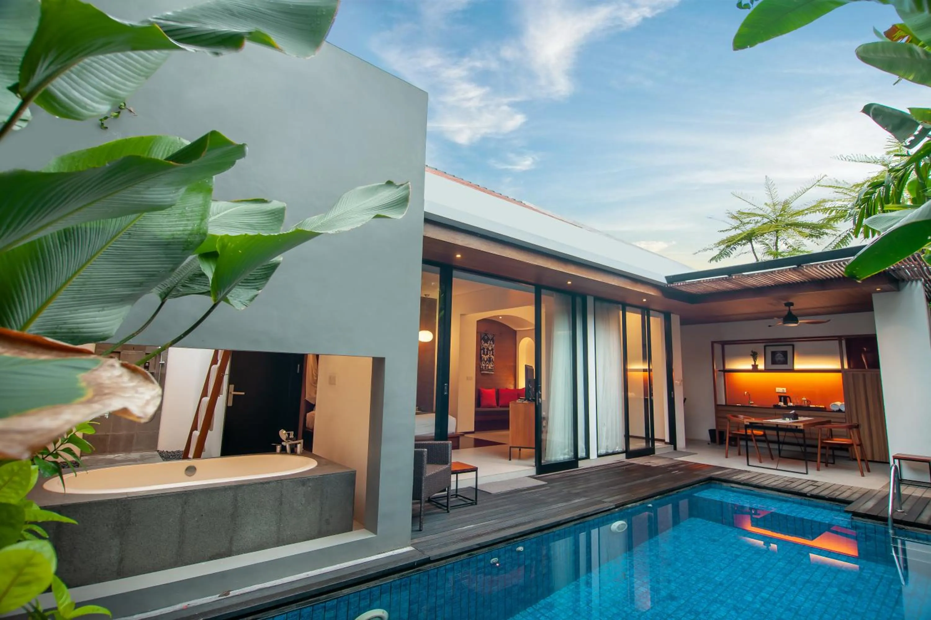 Pool view in Abia Villa Legian