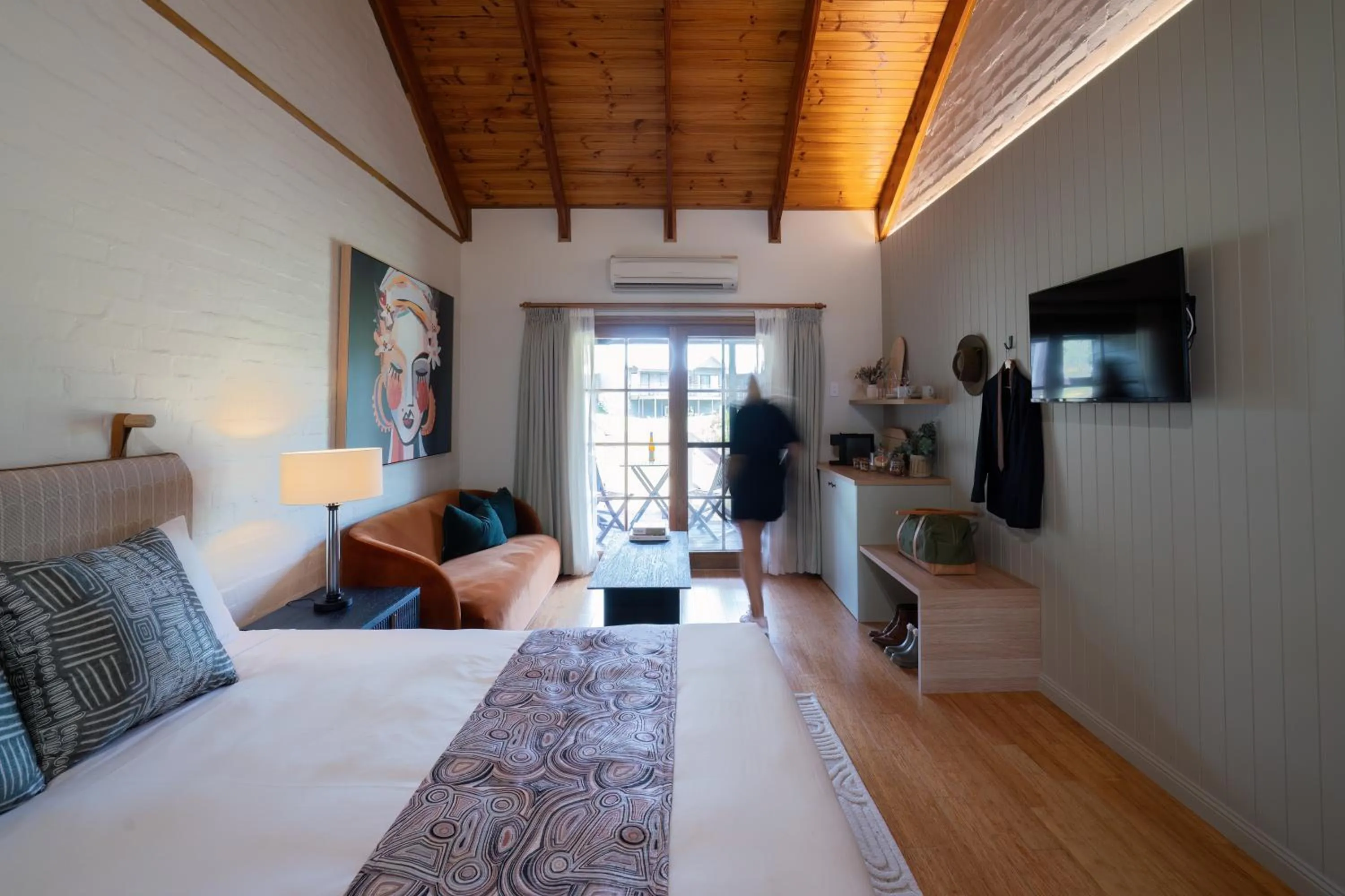 View (from property/room), Bed in Hermitage Lodge