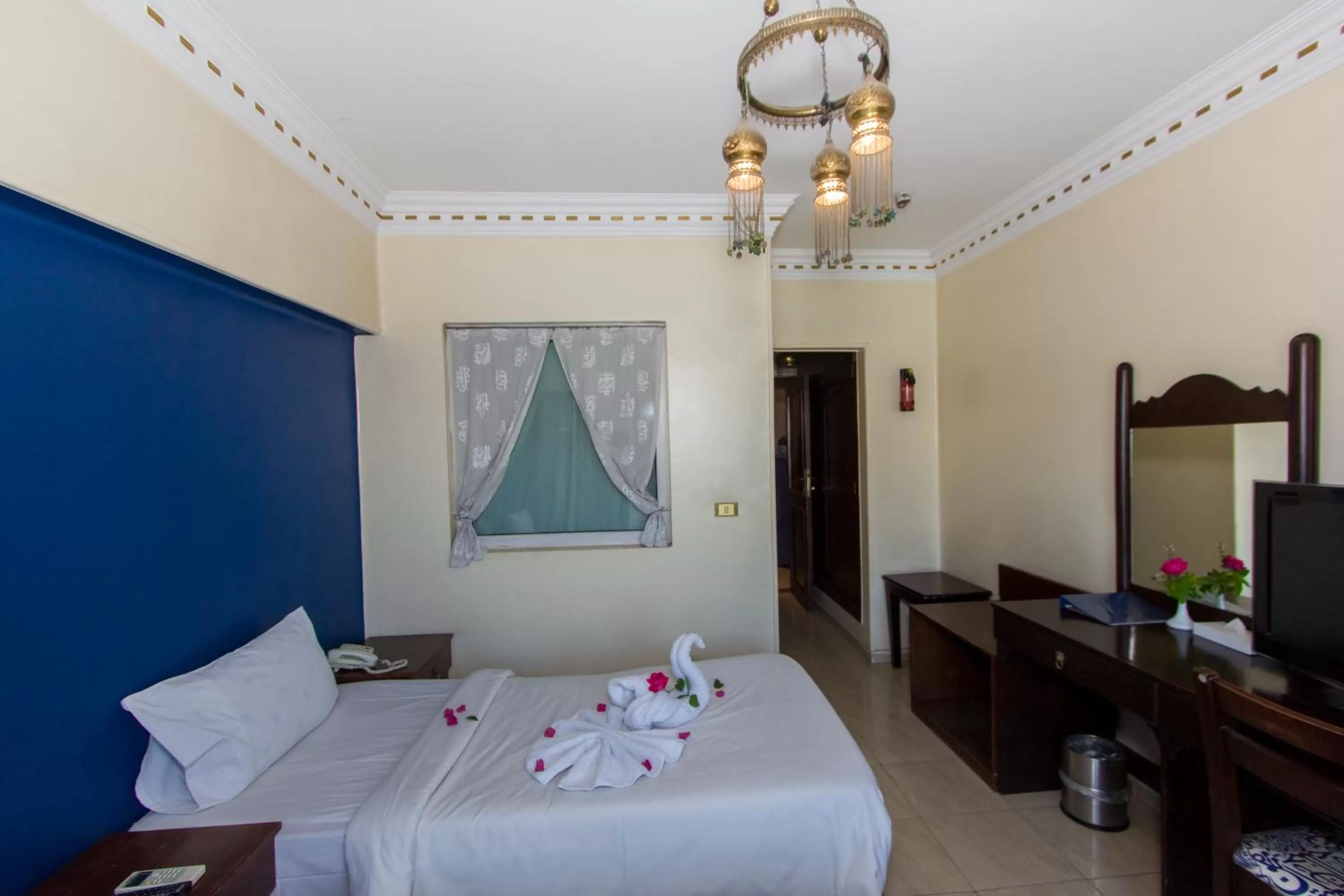 Bed in Philae Hotel Aswan