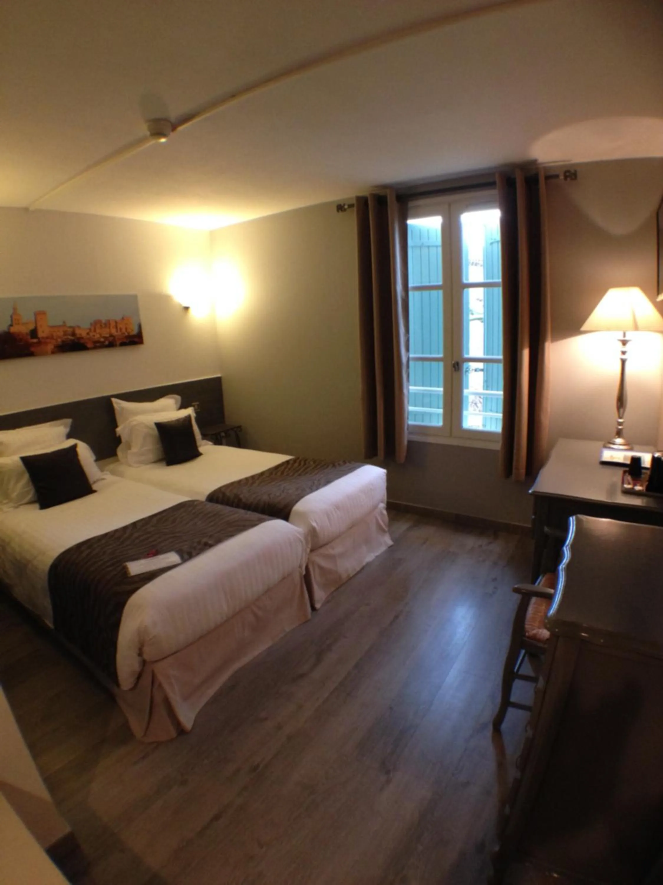 Natural landscape, Bed in Logis Hotel la Ferme