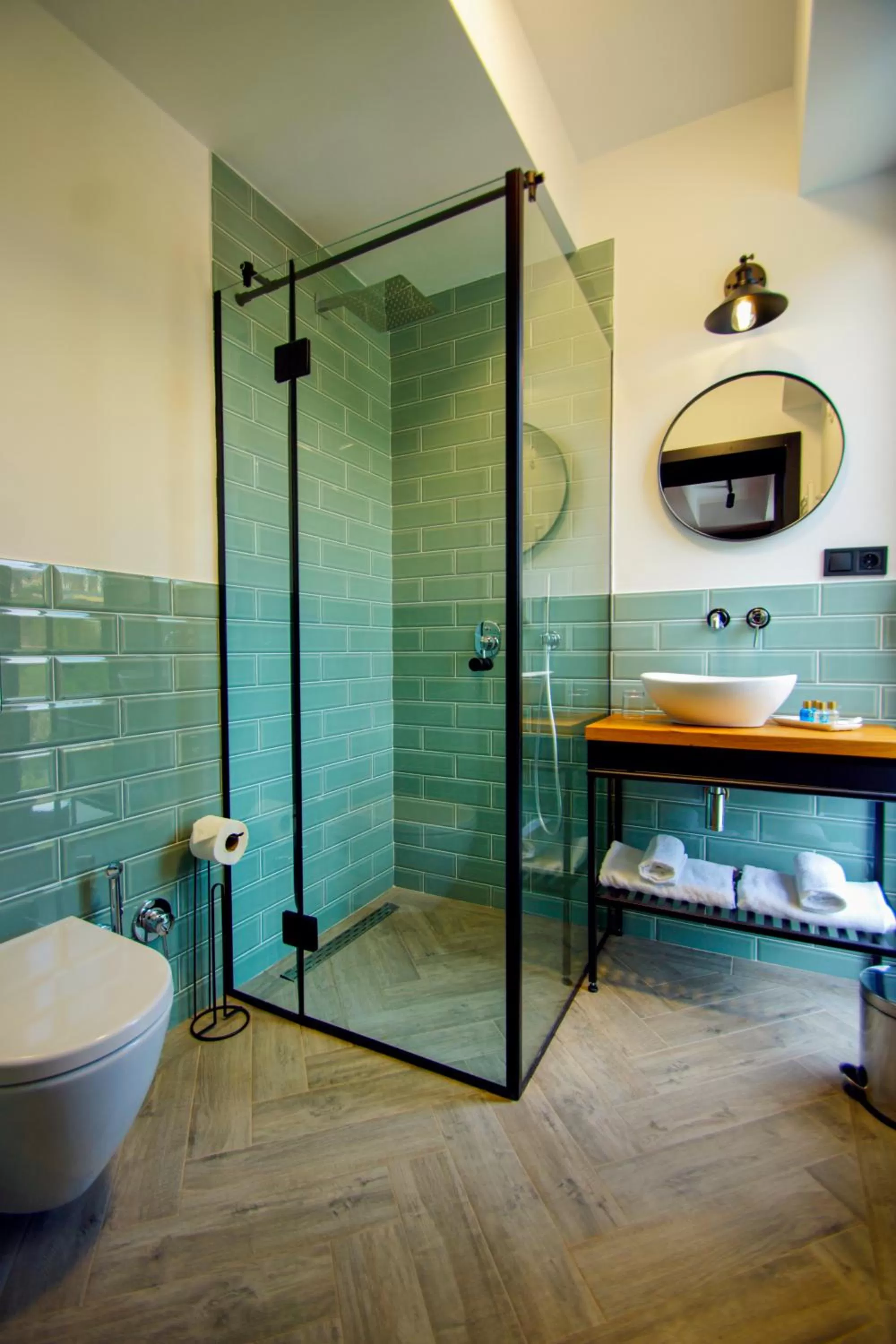 Bathroom in Borjomi Bridge Hotel