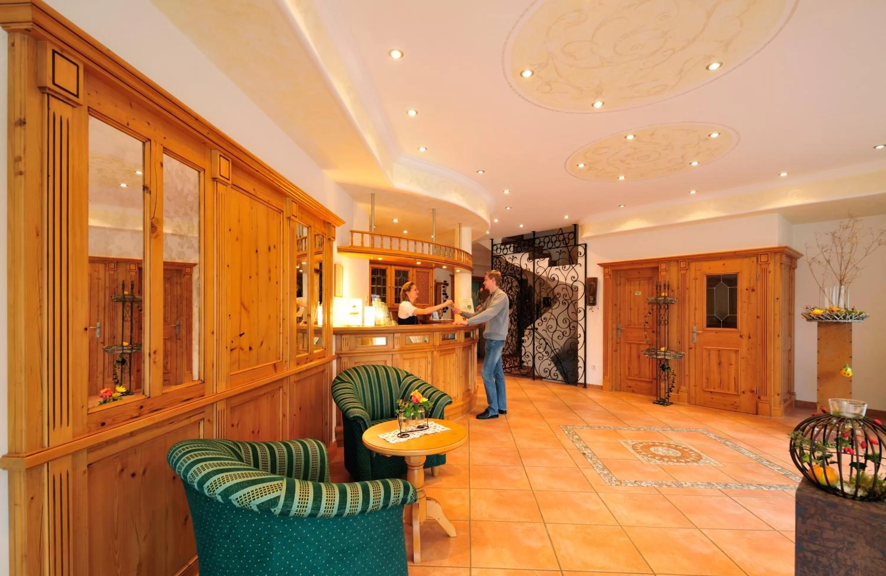 Lobby or reception, Lobby/Reception in Landhotel Grüner Baum