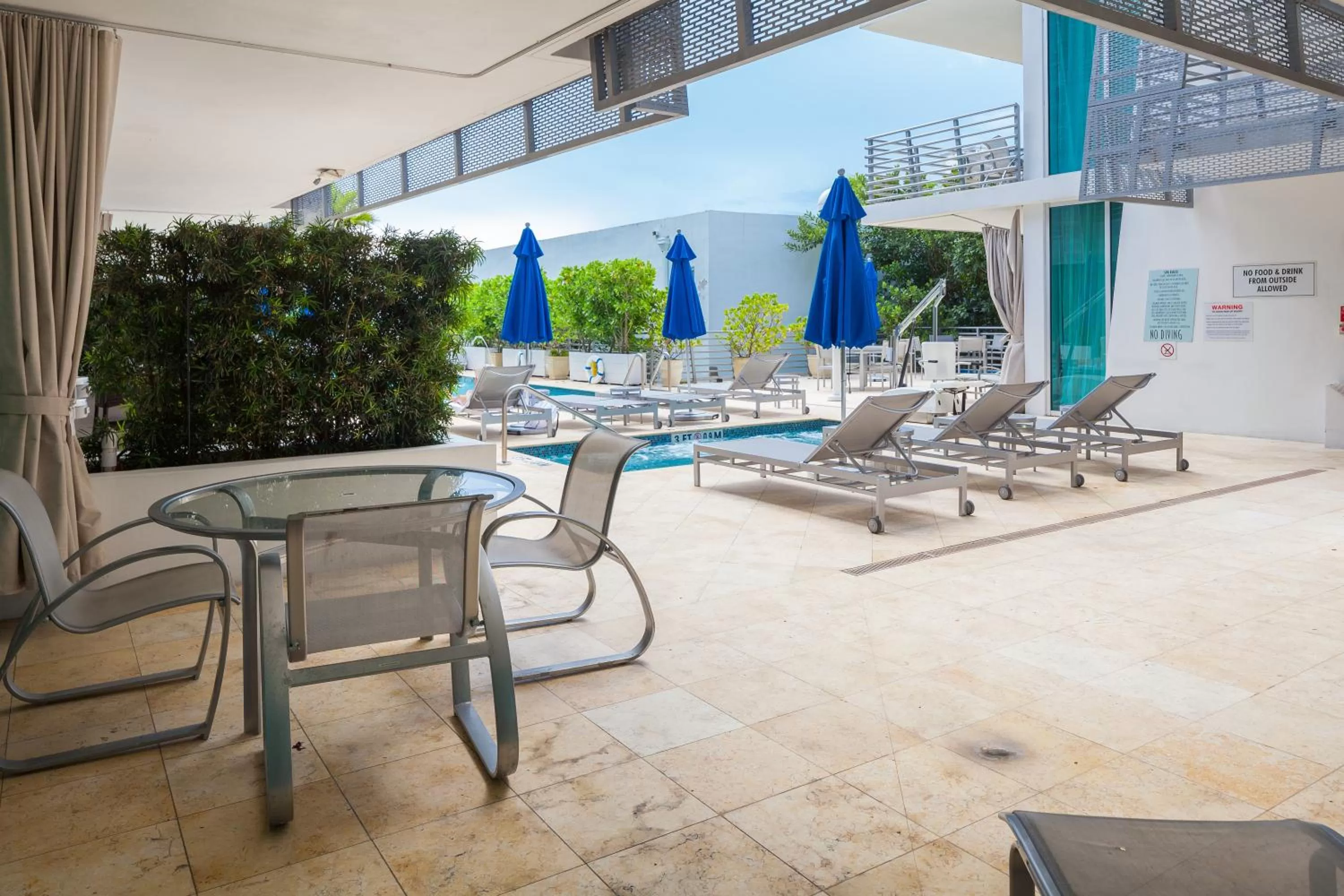 Pool view in SBV Luxury Ocean Hotel Suites