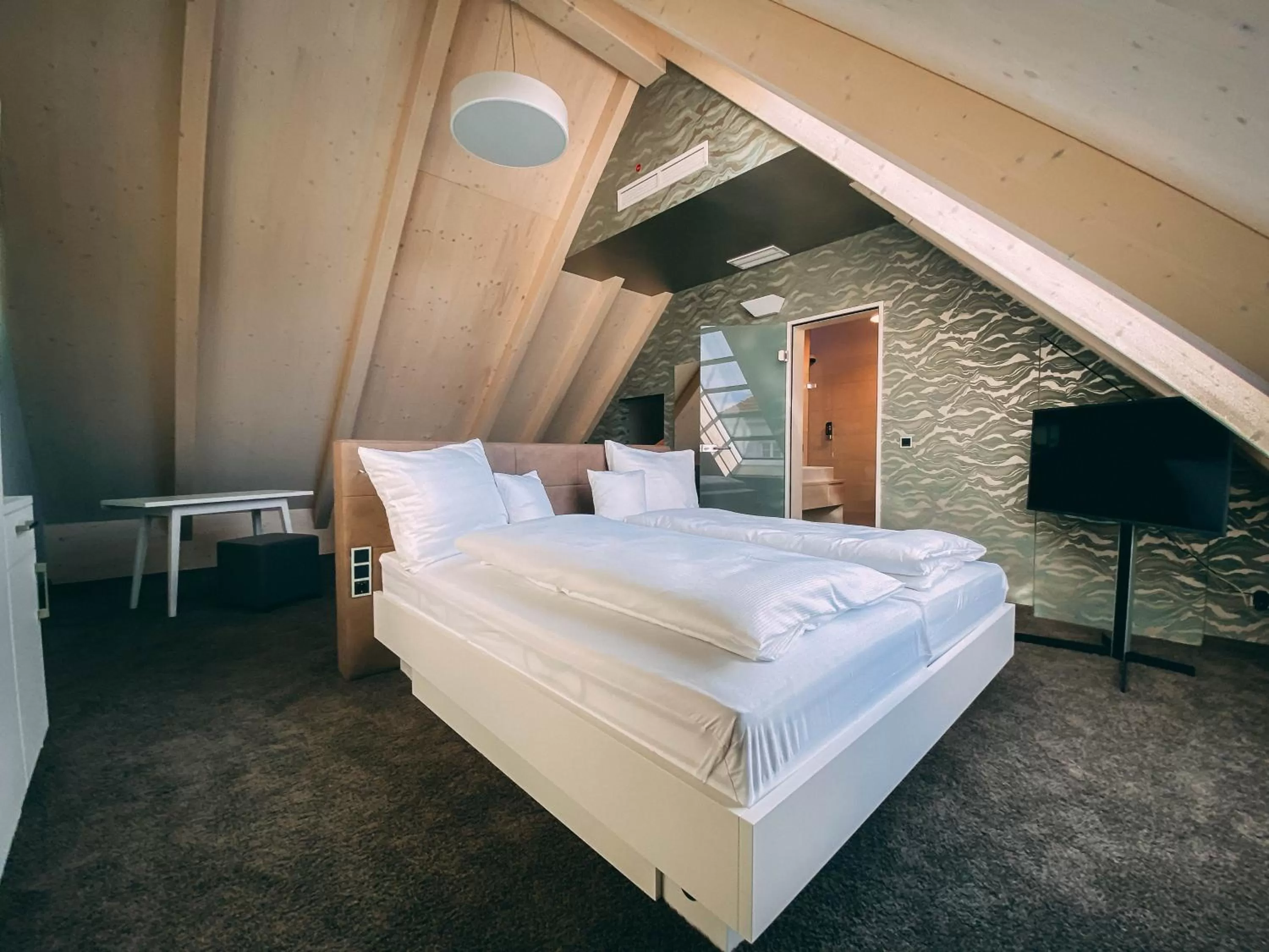 Photo of the whole room, Bed in Stadthotel Haslach
