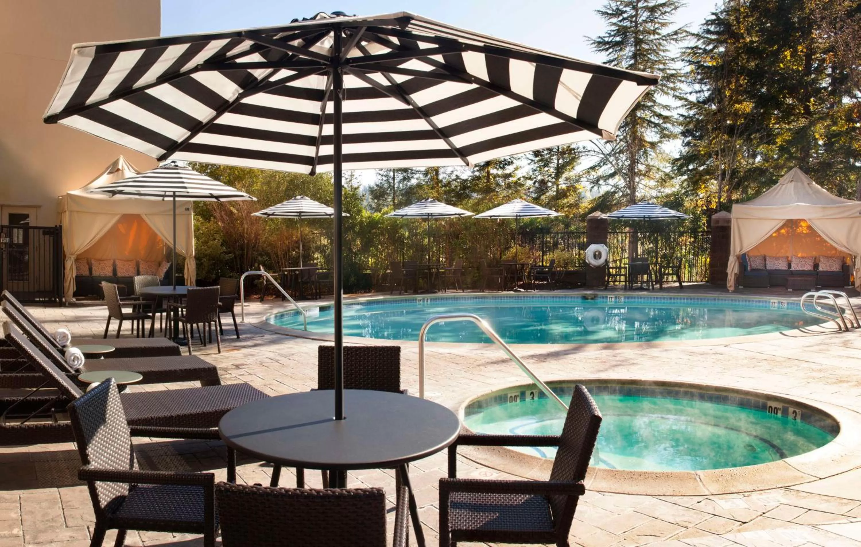 Pool view in Hilton Santa Cruz Scotts Valley