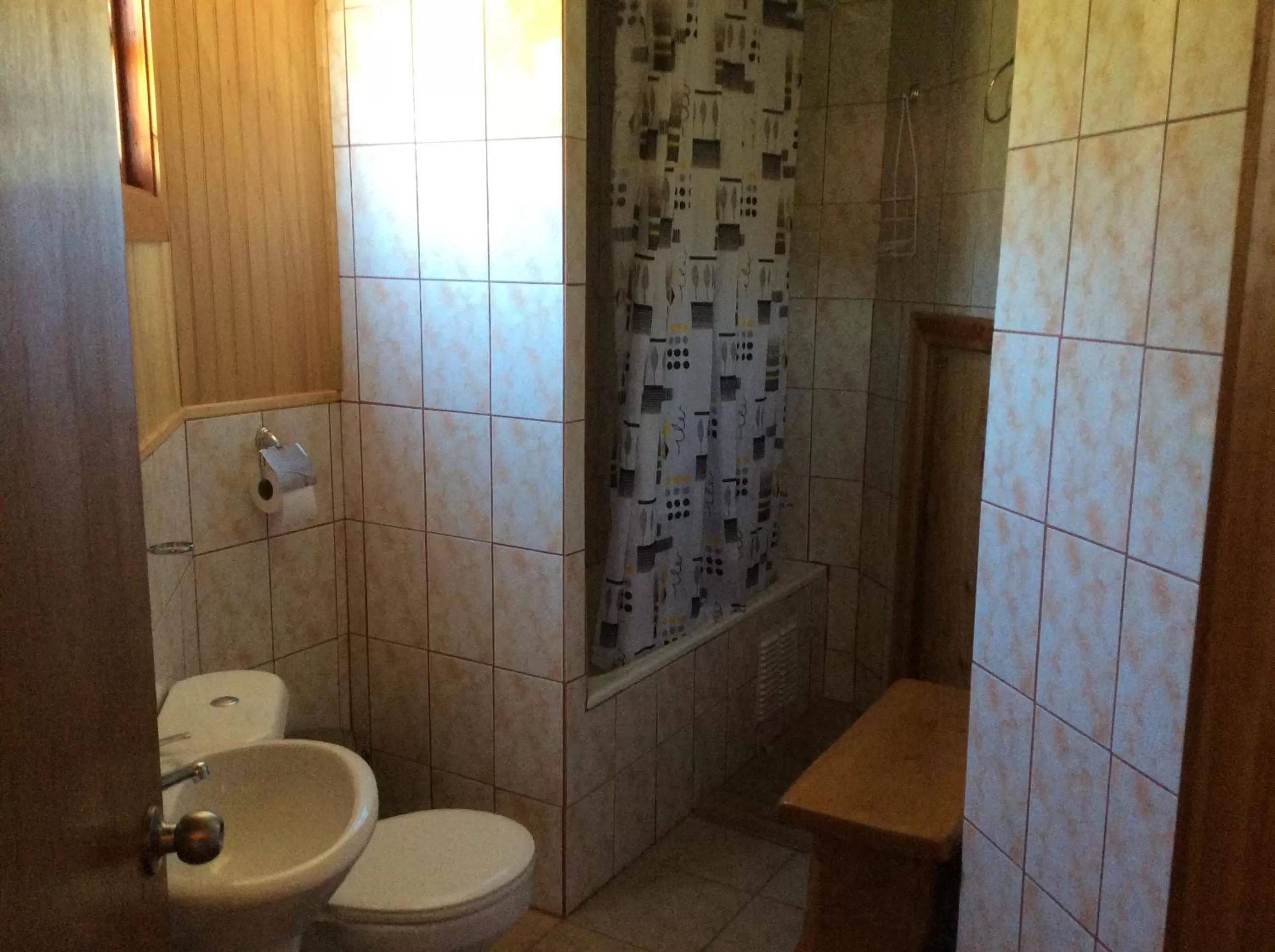 Shower in Los Mañíos Del Queulat Puyuhuapi