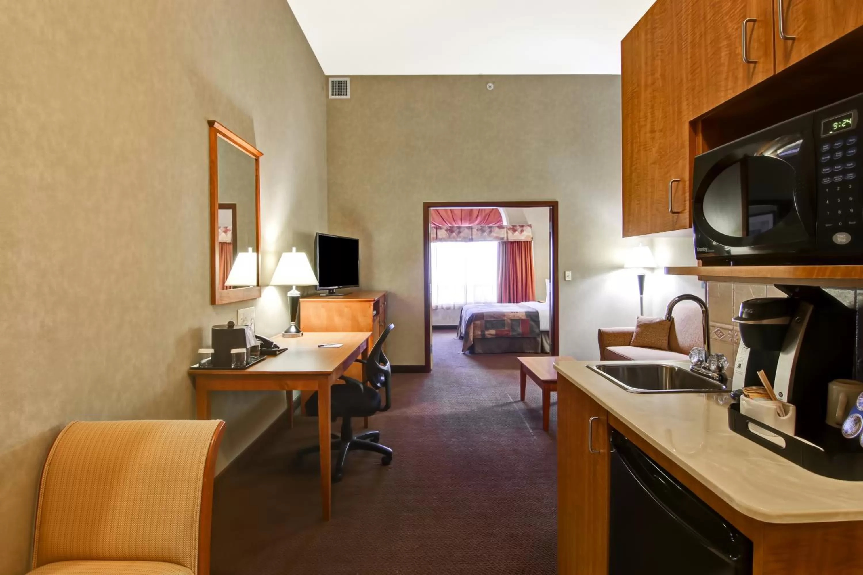 Seating area in Canalta Stettler