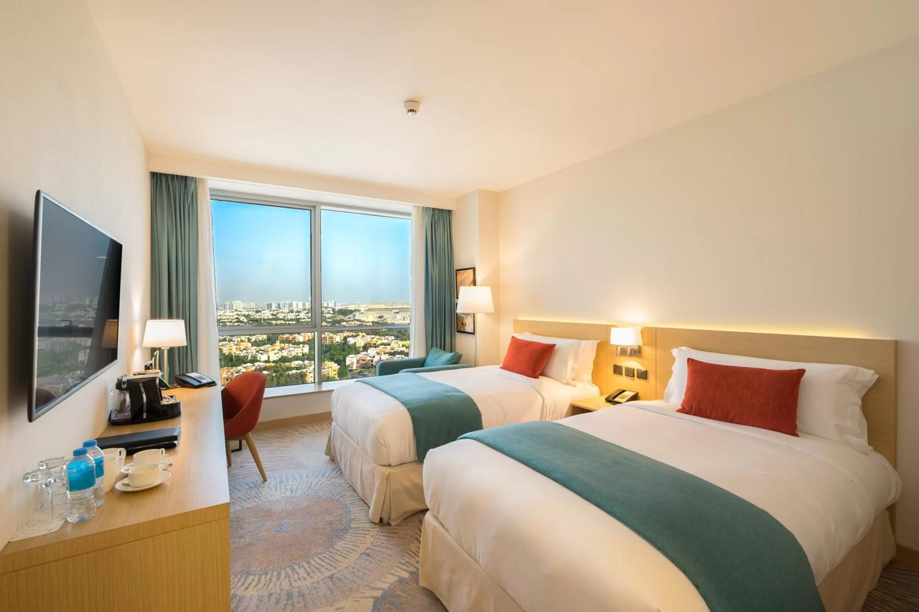 Bed in Avani Ibn Battuta Dubai Hotel