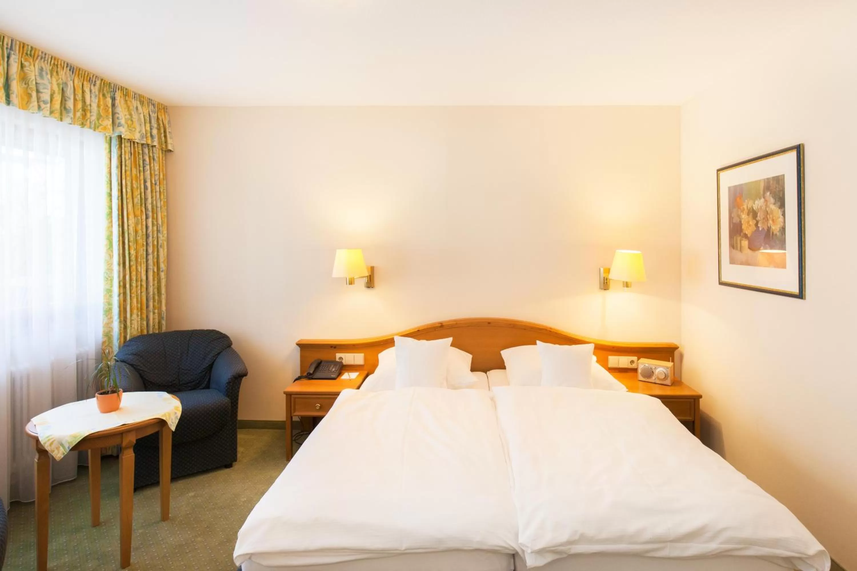 Photo of the whole room, Bed in Landgasthof Hotel Hirsch