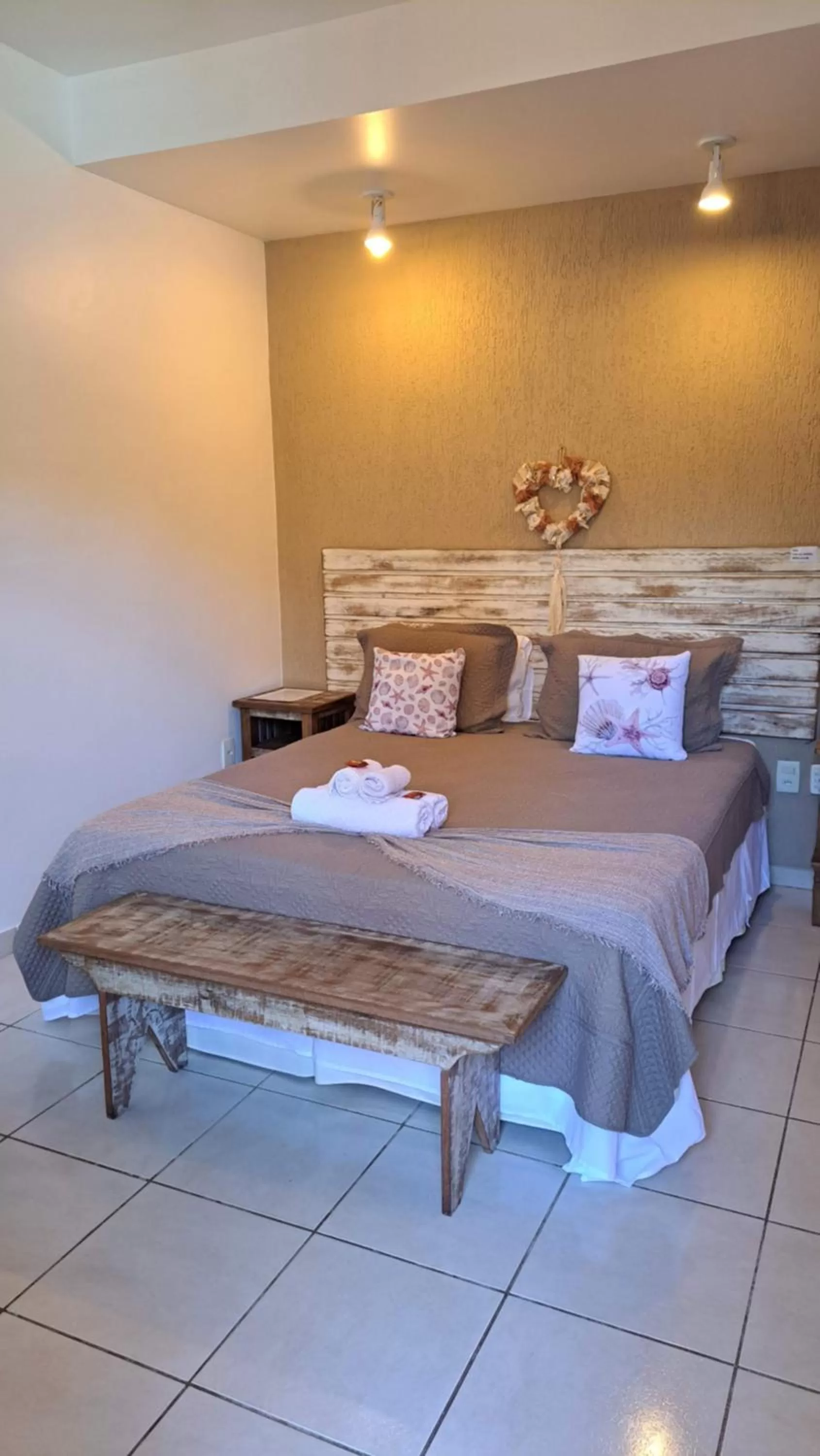 Bed in Pousada Casa da Aroeira