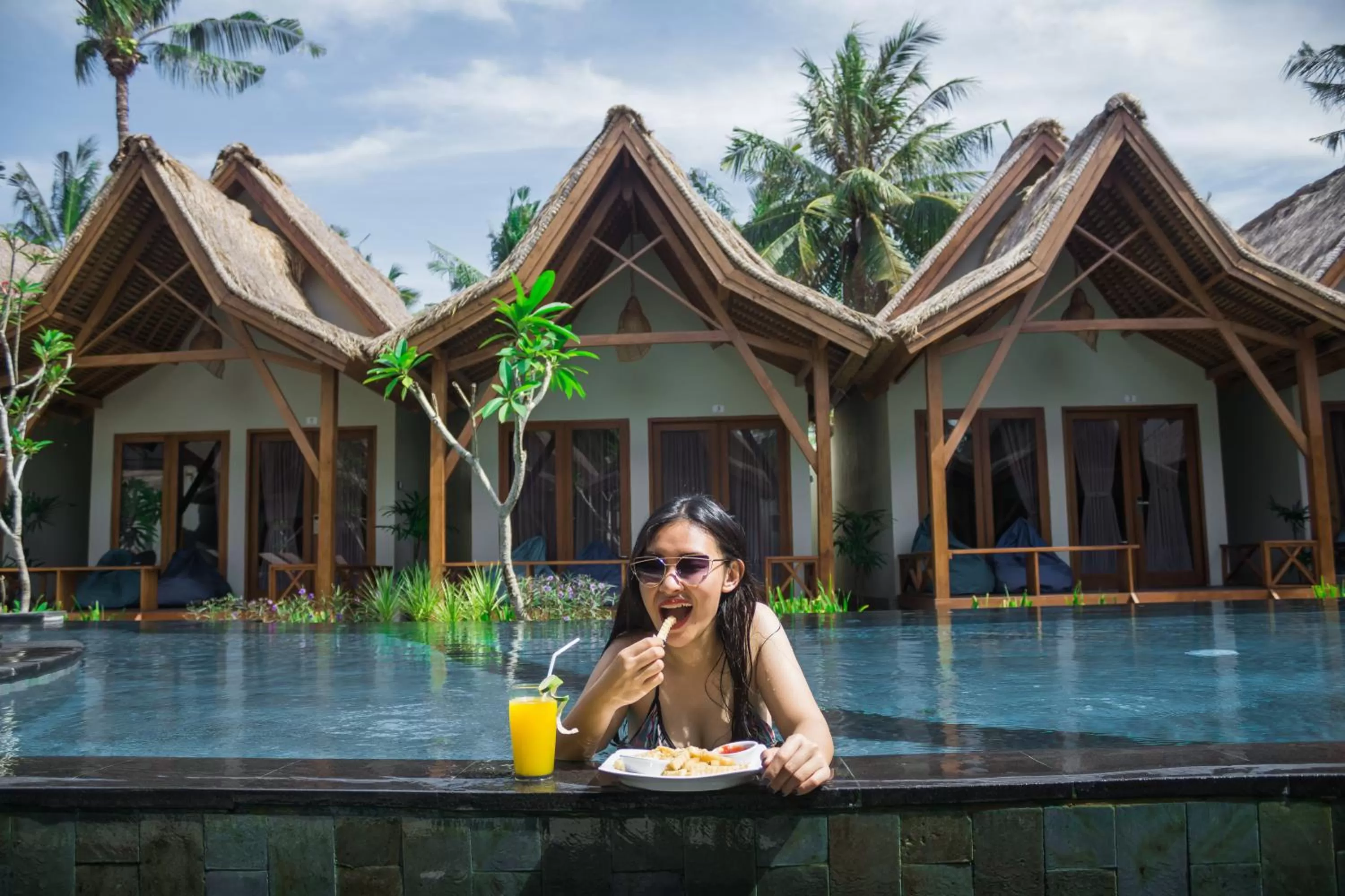 Day, Swimming Pool in Gili One Resort